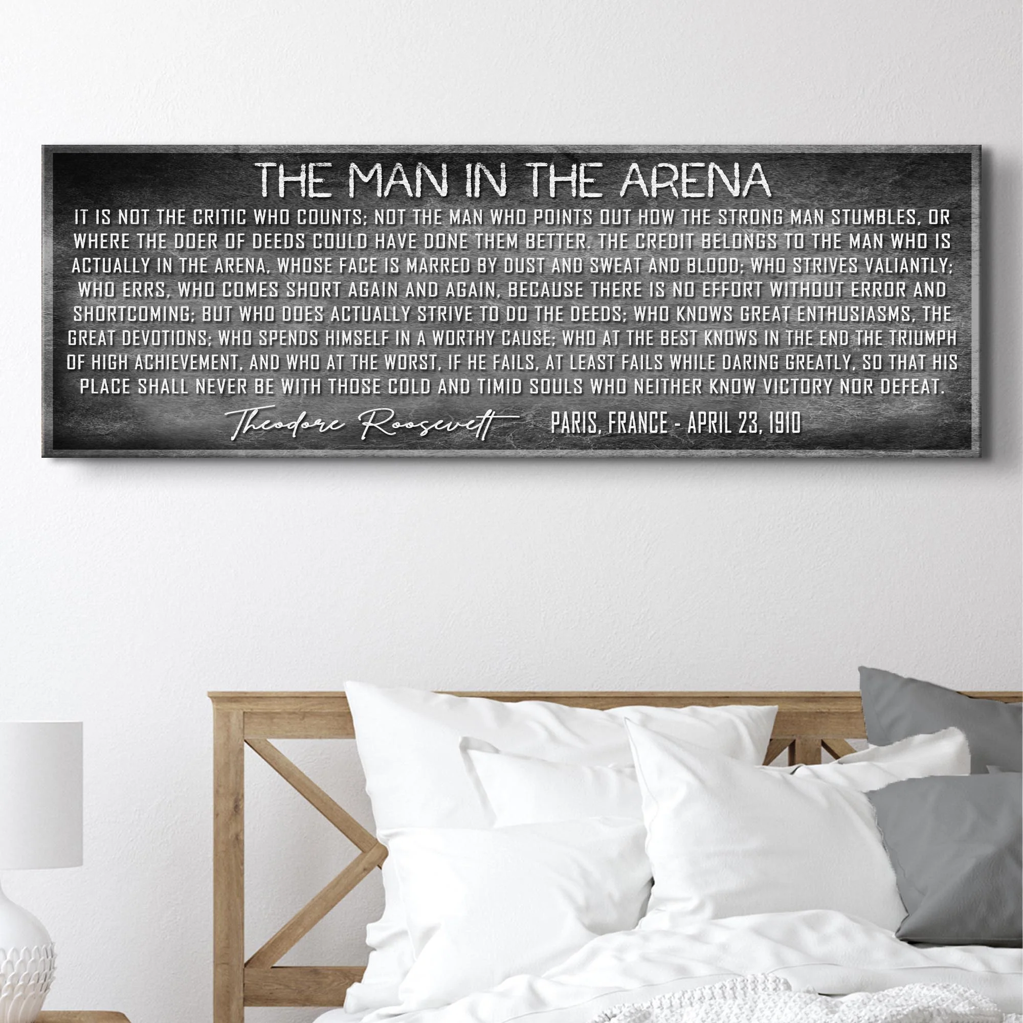 The Man In The Arena Sign VII - Image 2