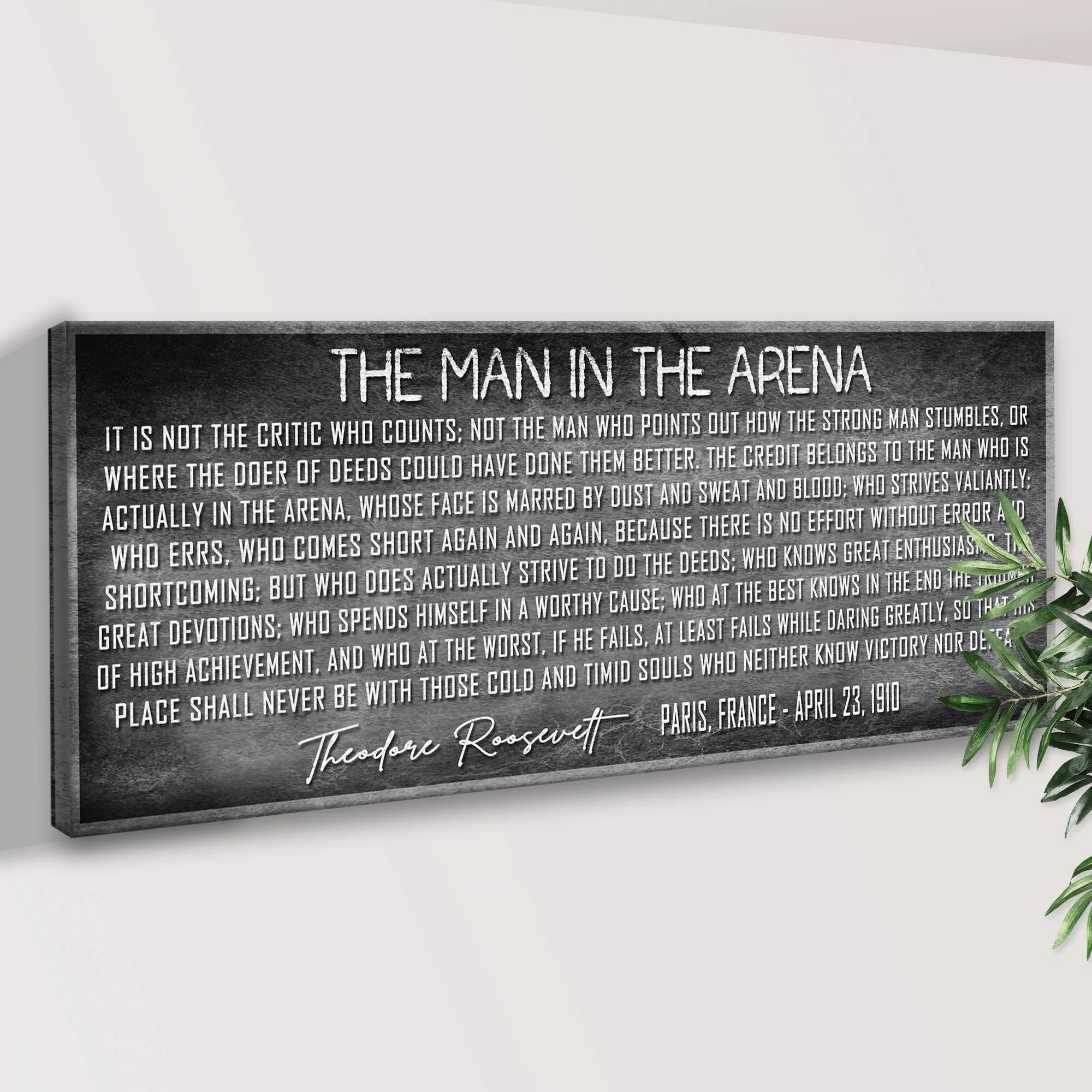 The Man In The Arena Sign VII - Image 3