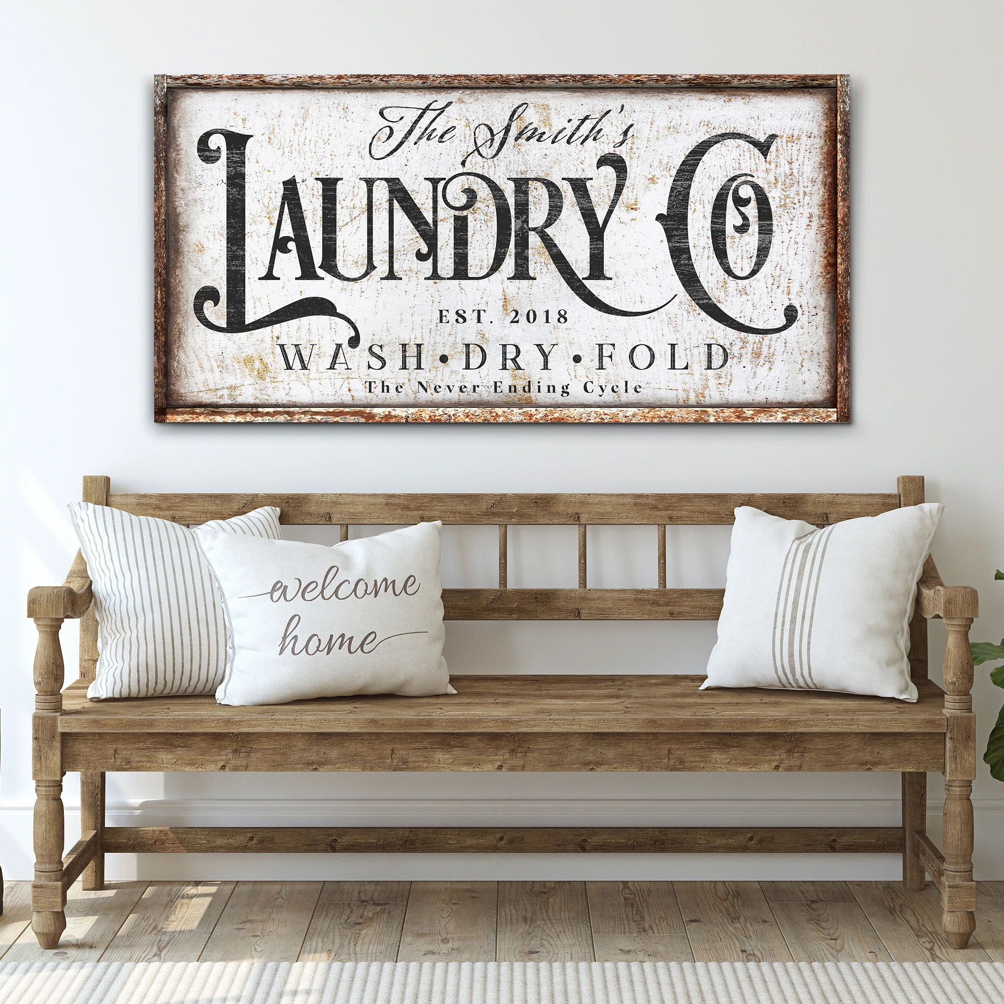 The Never Ending Cycle Laundry Sign - Image 2