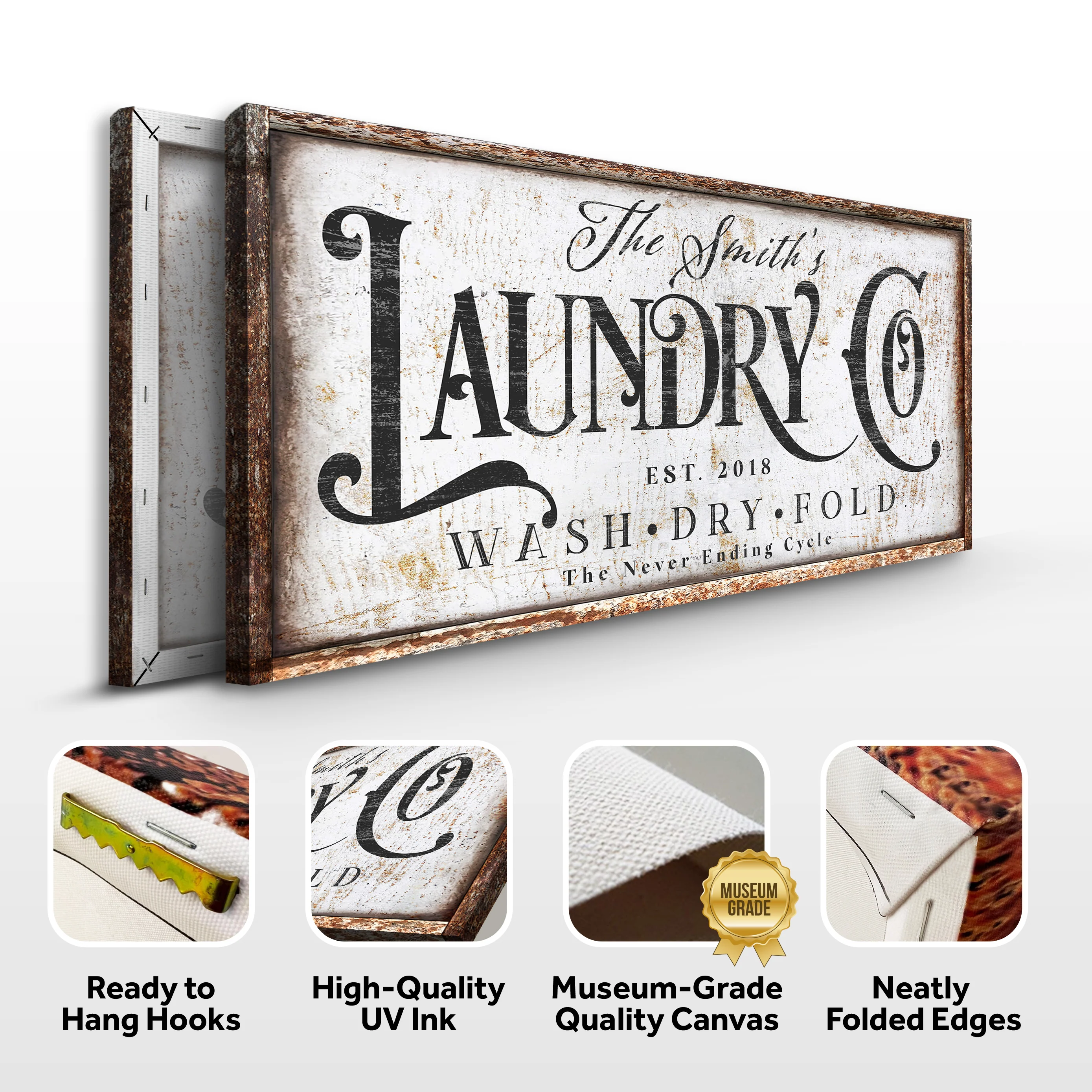 The Never Ending Cycle Laundry Sign - Image 6