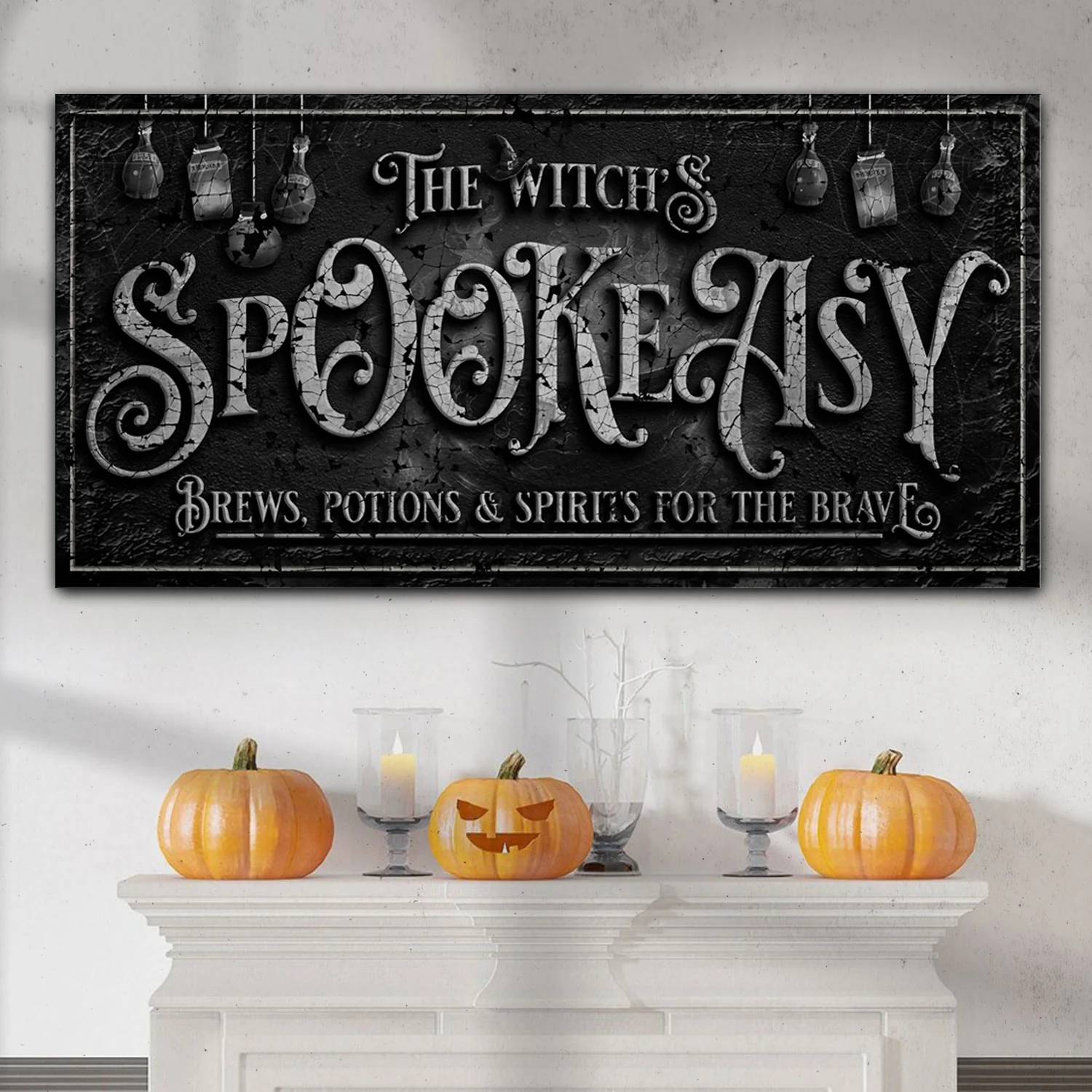 The Witch's Speakeasy Bar Halloween Sign - Image 2