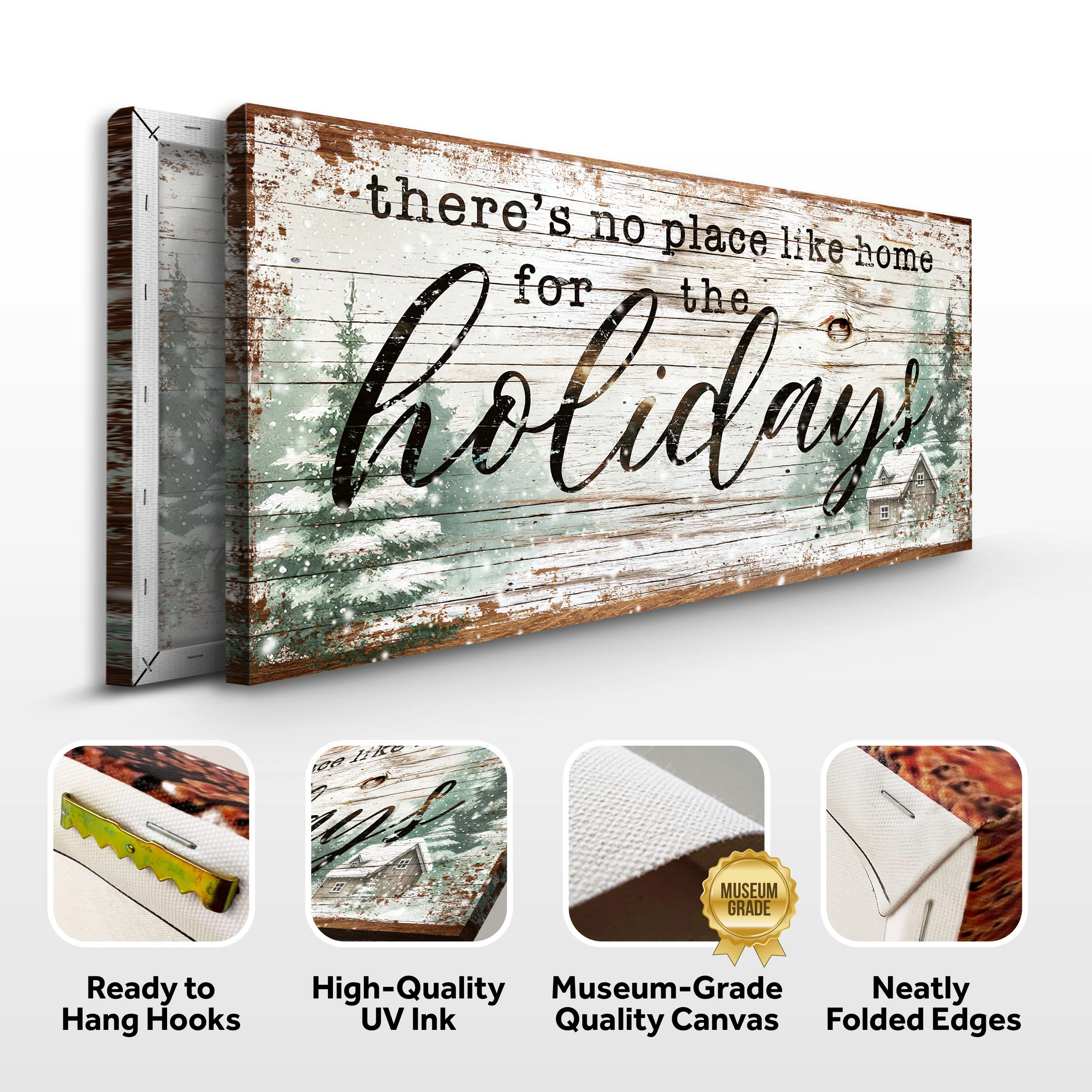 There's No Place Like Home For The Holidays Christmas Sign III - Image 6