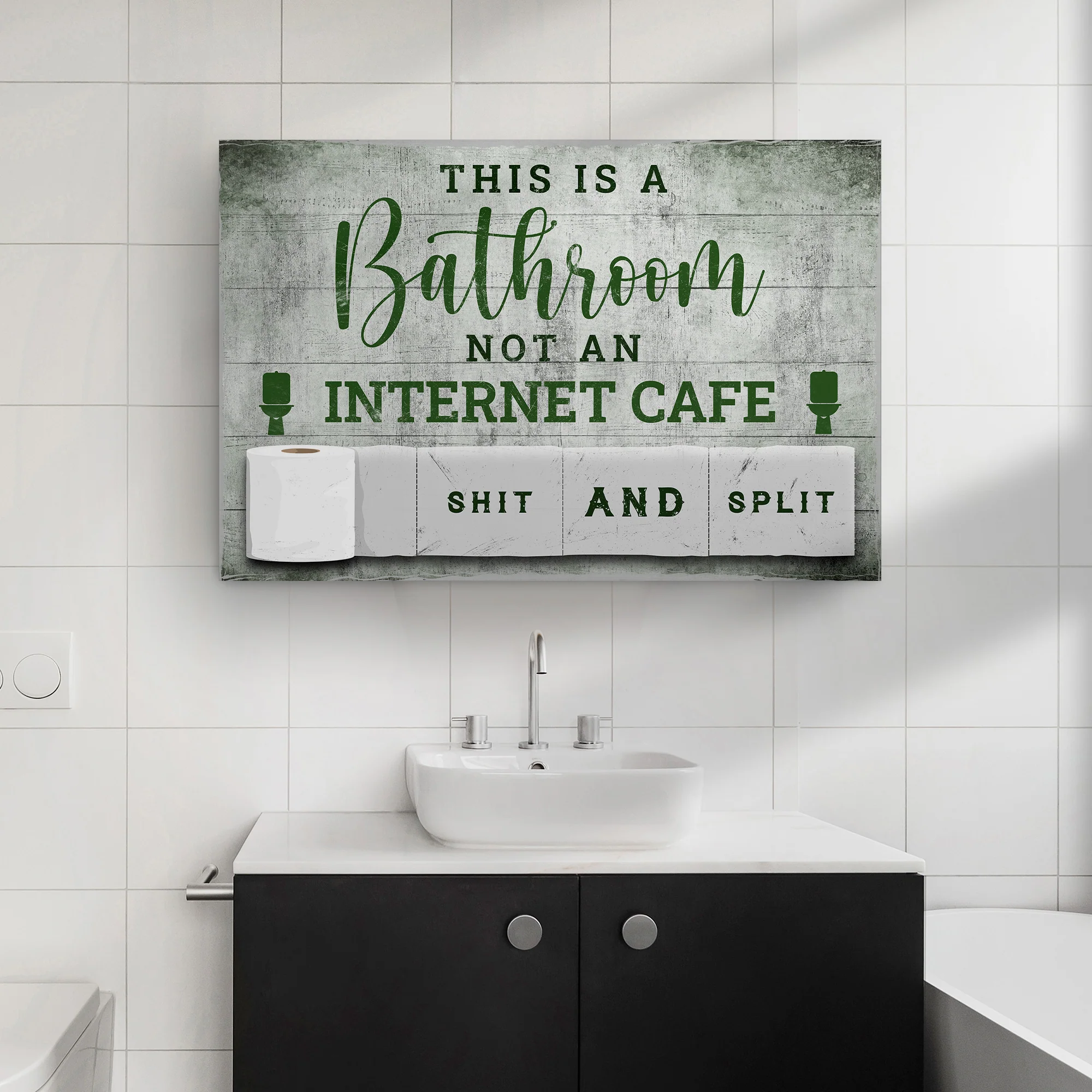 This Is A Bathroom Not An Internet Cafe Sign - Image 2