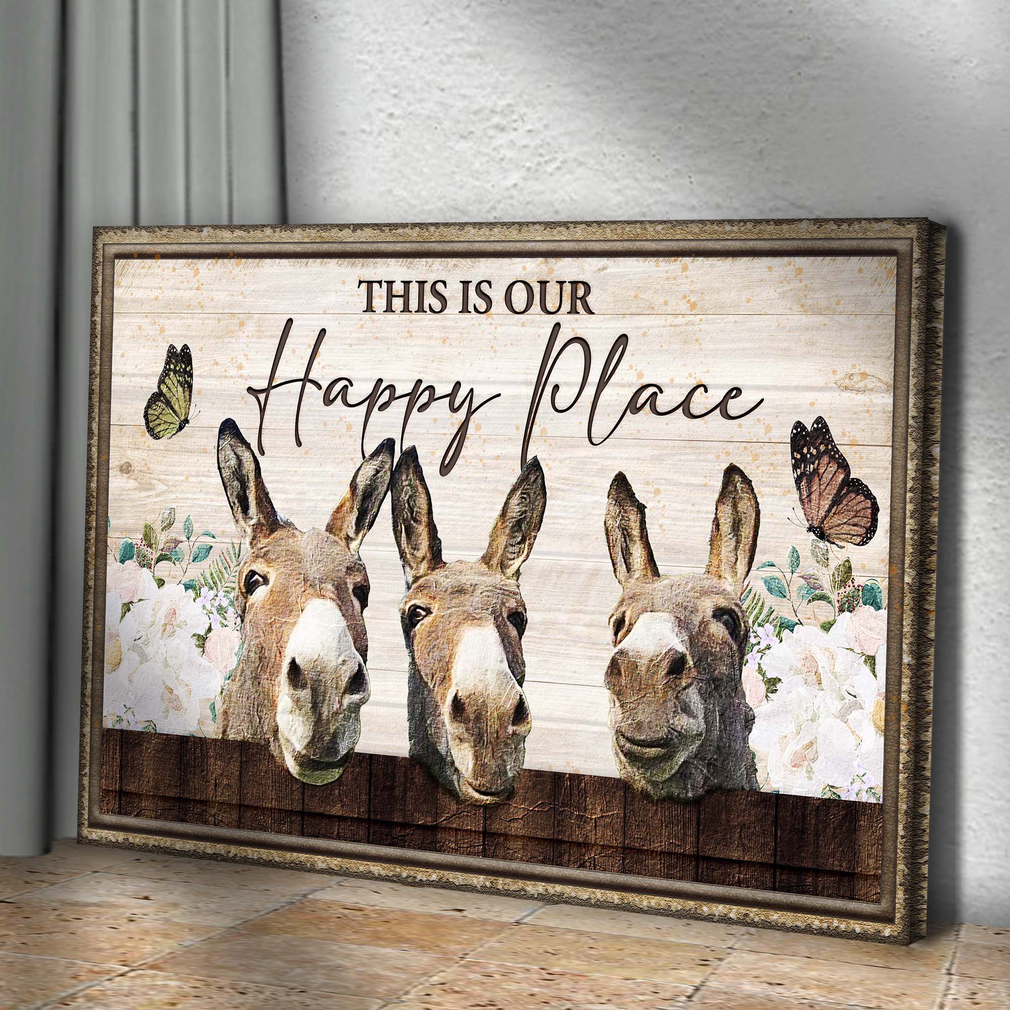 This Is Our Happy Place Donkey Sign (Free Shipping) - Image 3