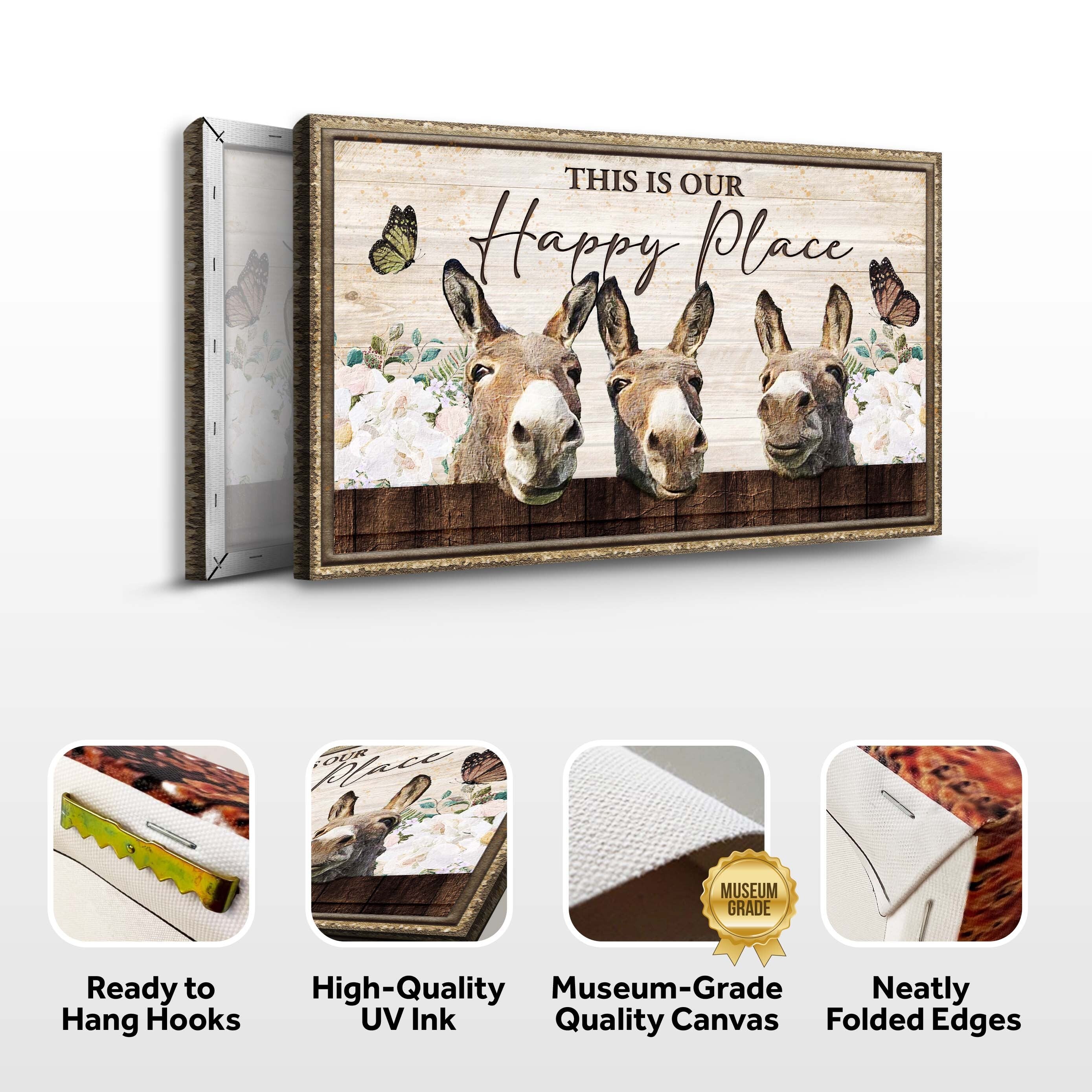 This Is Our Happy Place Donkey Sign (Free Shipping) - Image 4