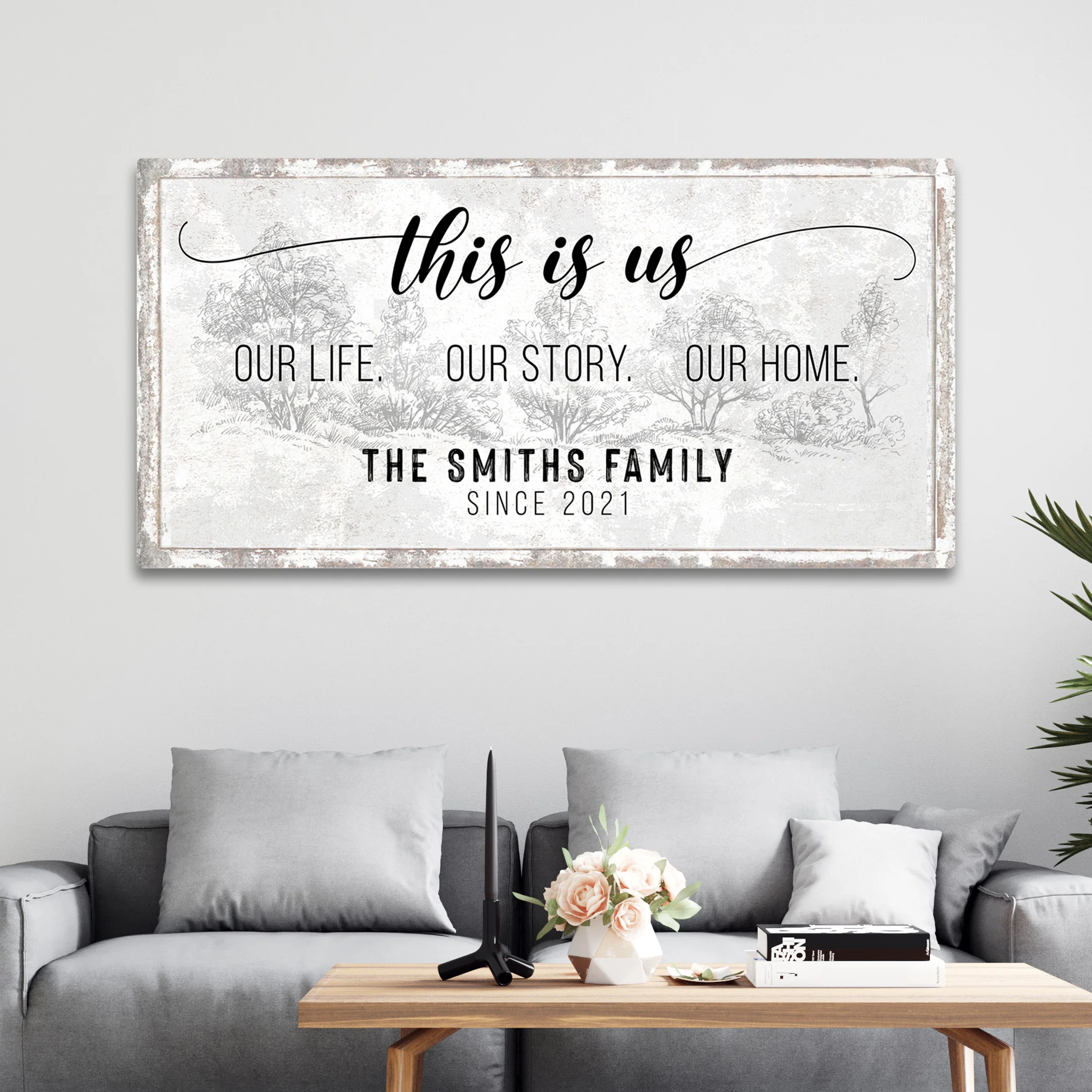 This Is Us Personalized Last Name Sign III - Image 5
