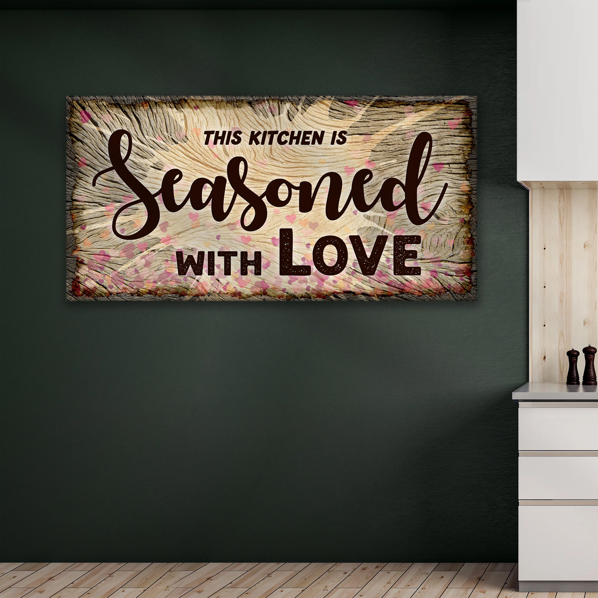 This Kitchen Is Seasoned Wth Love Sign II - Image 2