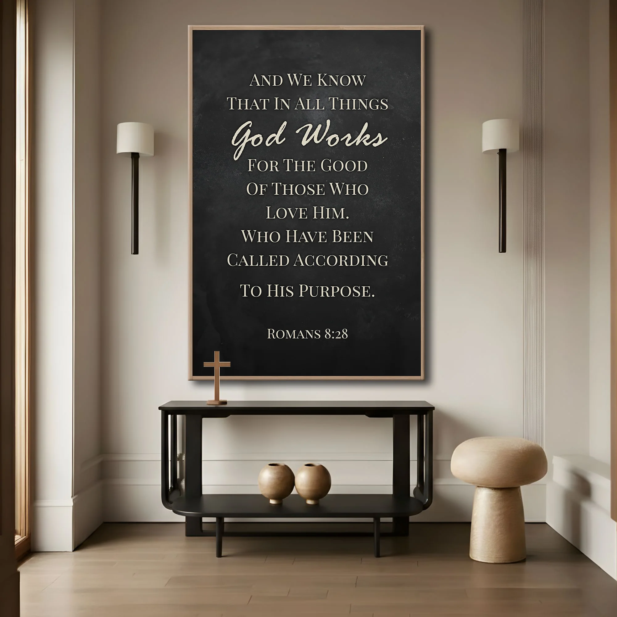 Those Who Love God - Romans 8:28 Faith Sign - Image 3