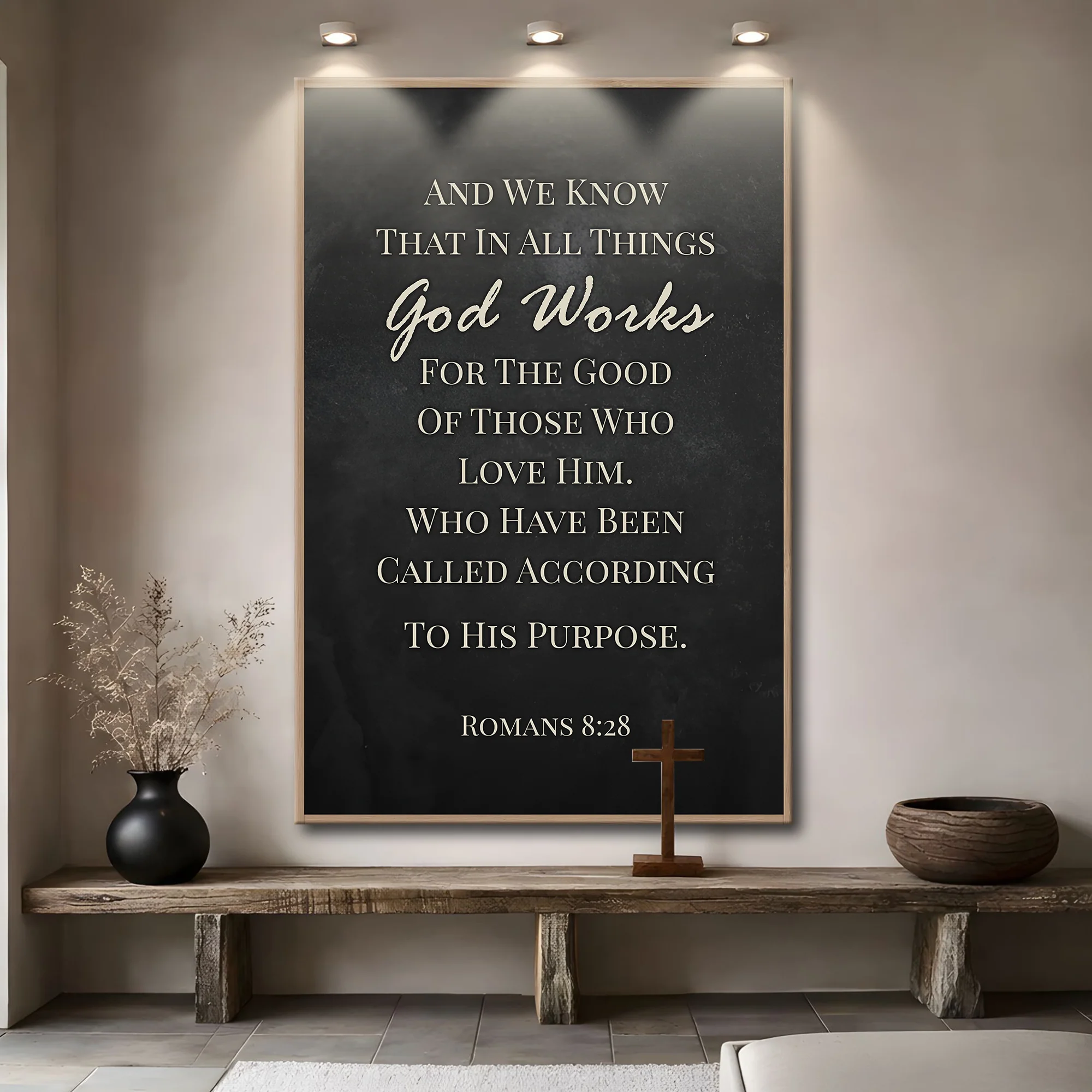 Those Who Love God - Romans 8:28 Faith Sign - Image 4