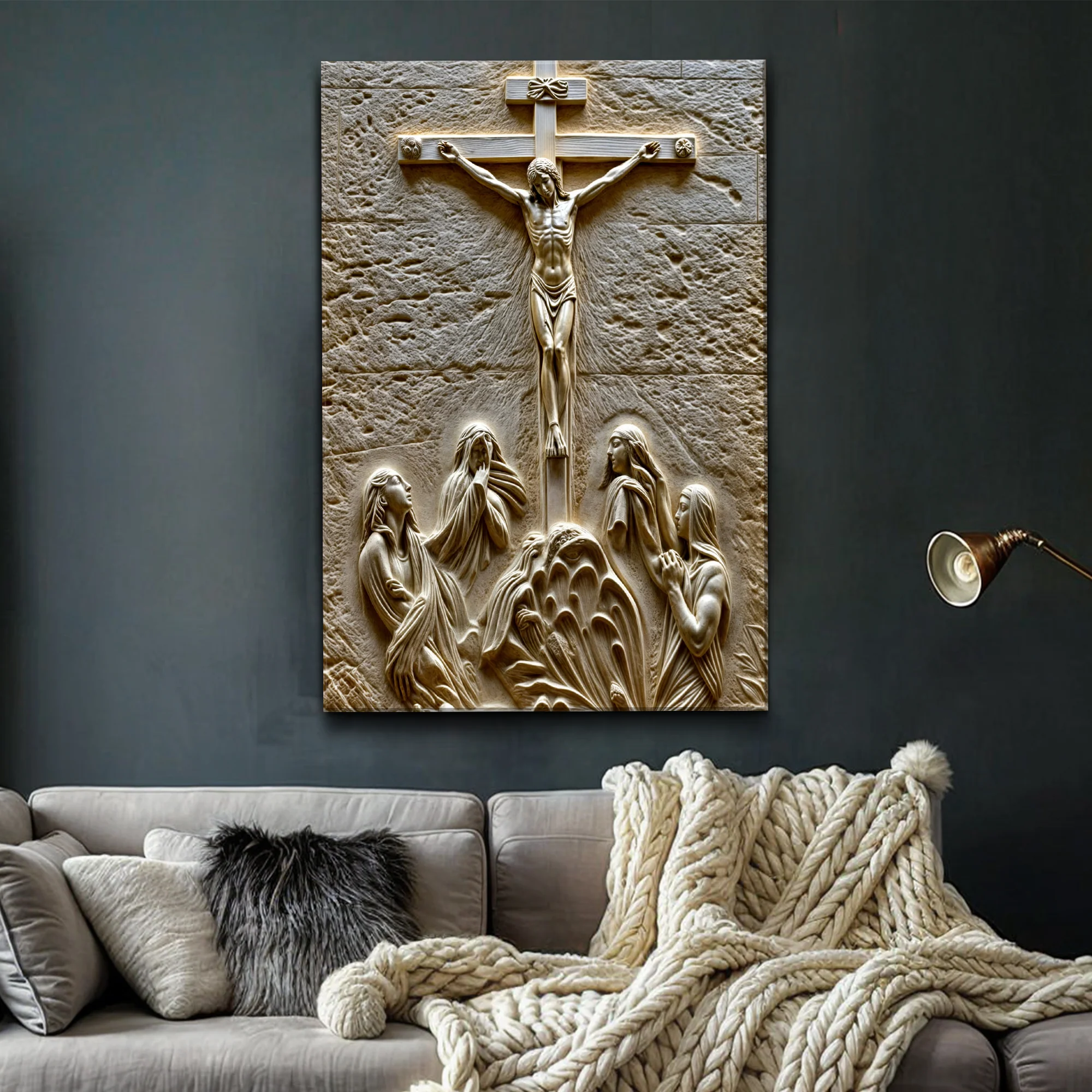 Three Cross Calvary Hill Wall Art - Image 2