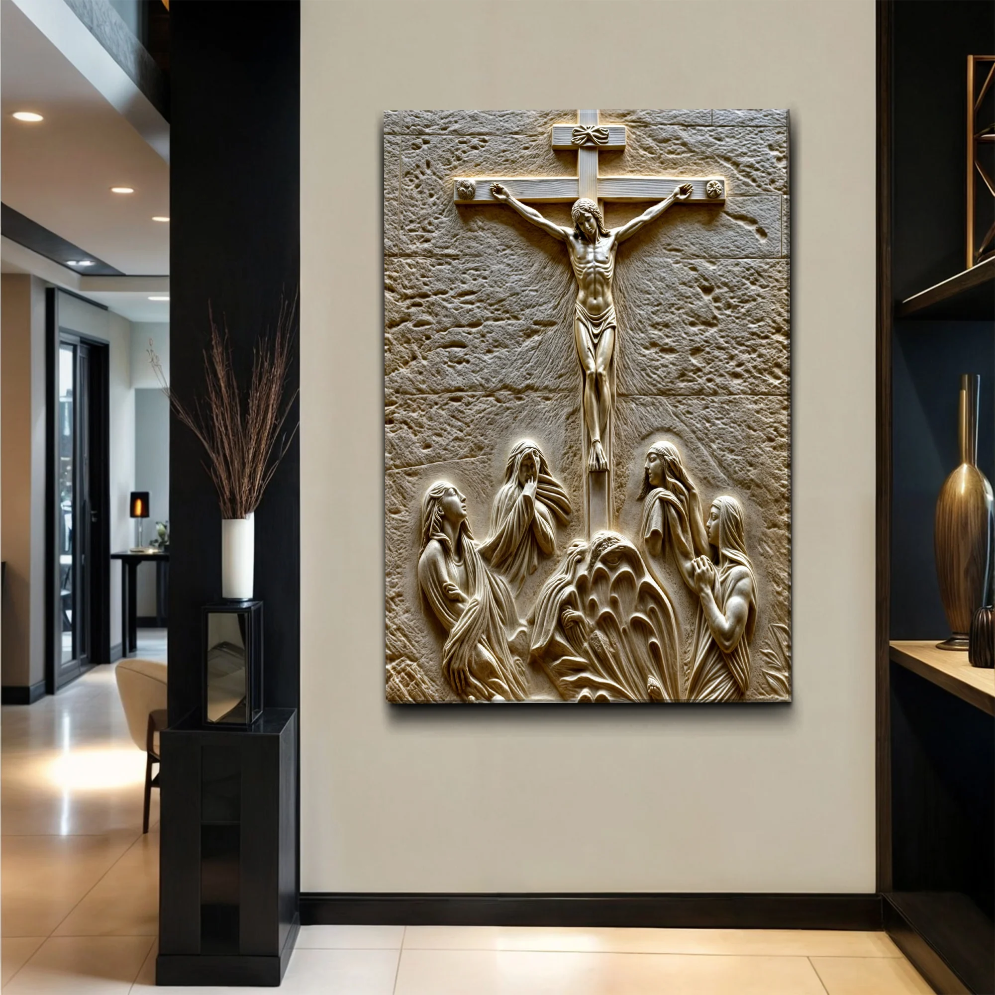 Three Cross Calvary Hill Wall Art - Image 3