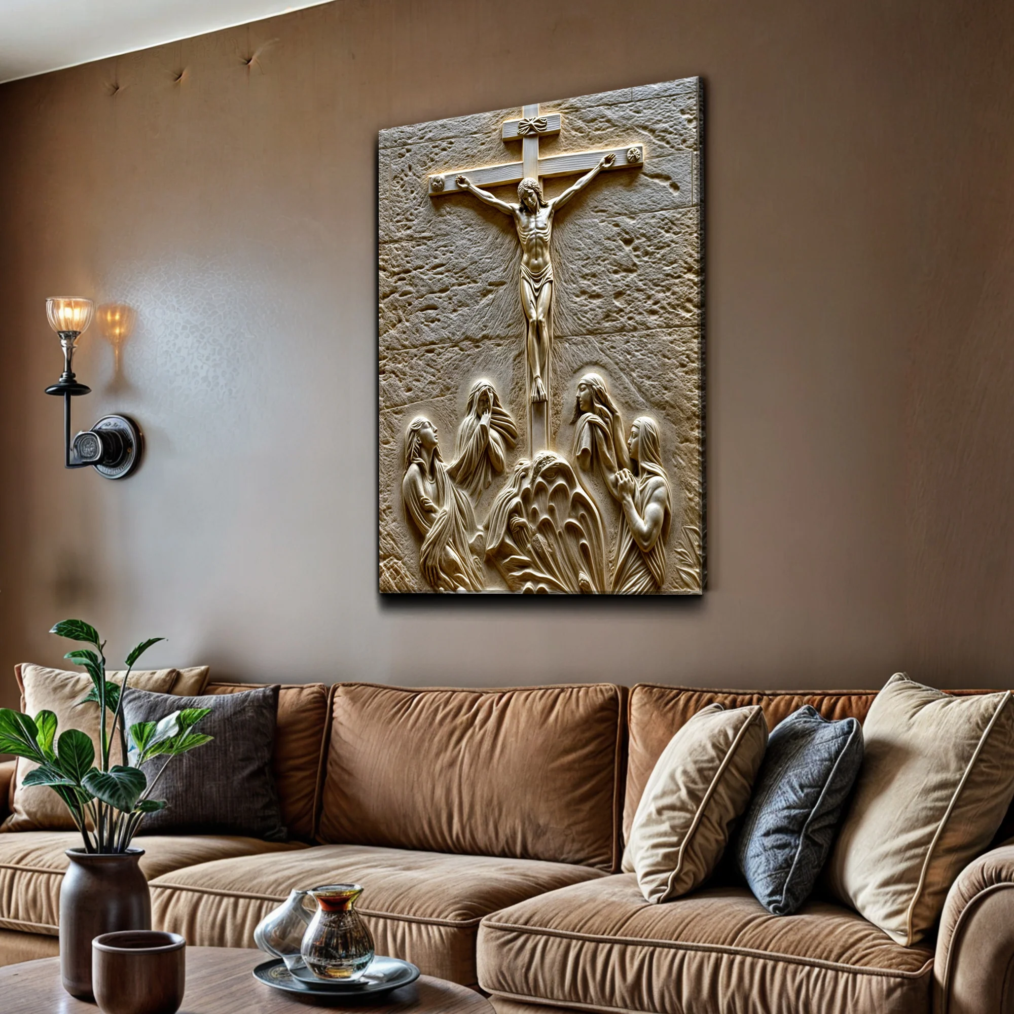 Three Cross Calvary Hill Wall Art - Image 4