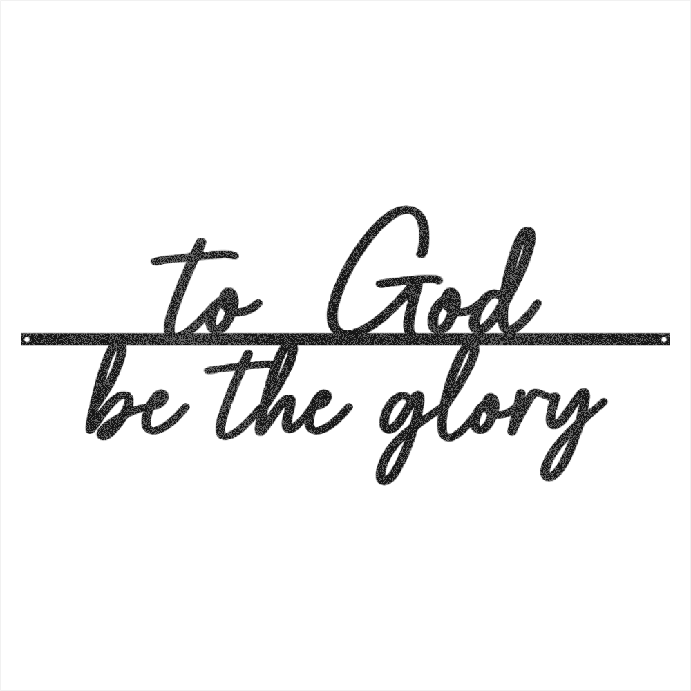 To God Be the Glory Wall Decor - Image 9