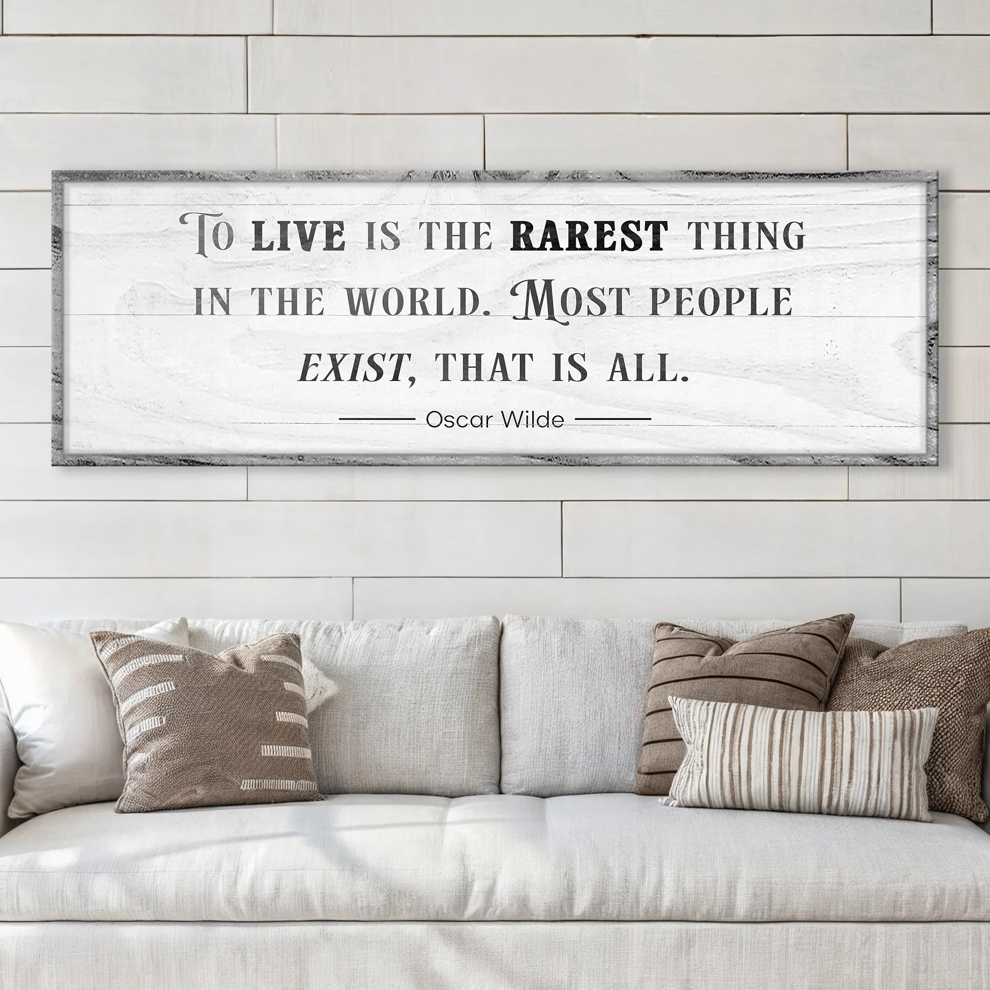 To Live Is The Rarest Thing Farmhouse Sign - Image 2