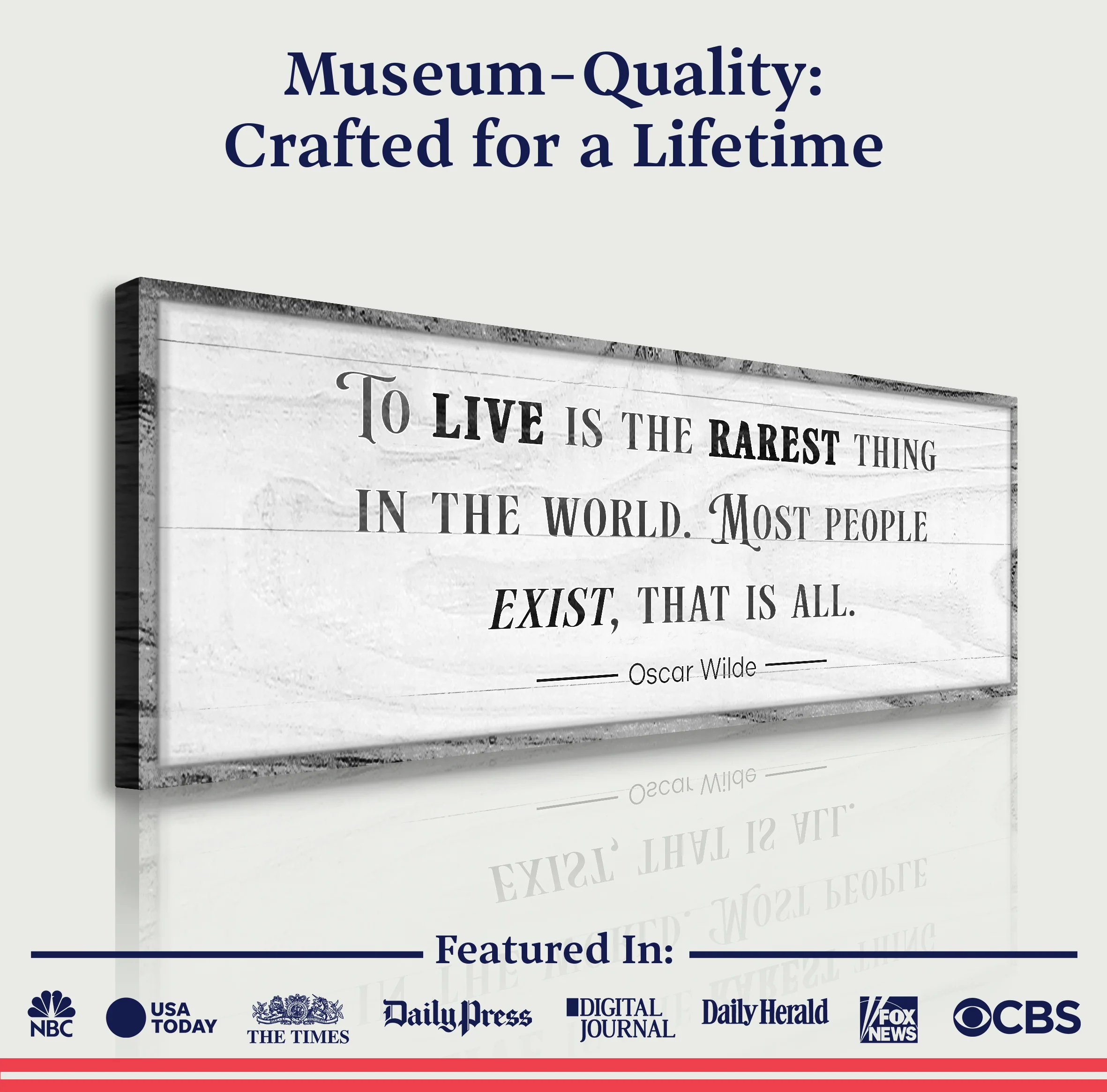 To Live Is The Rarest Thing Farmhouse Sign - Image 4