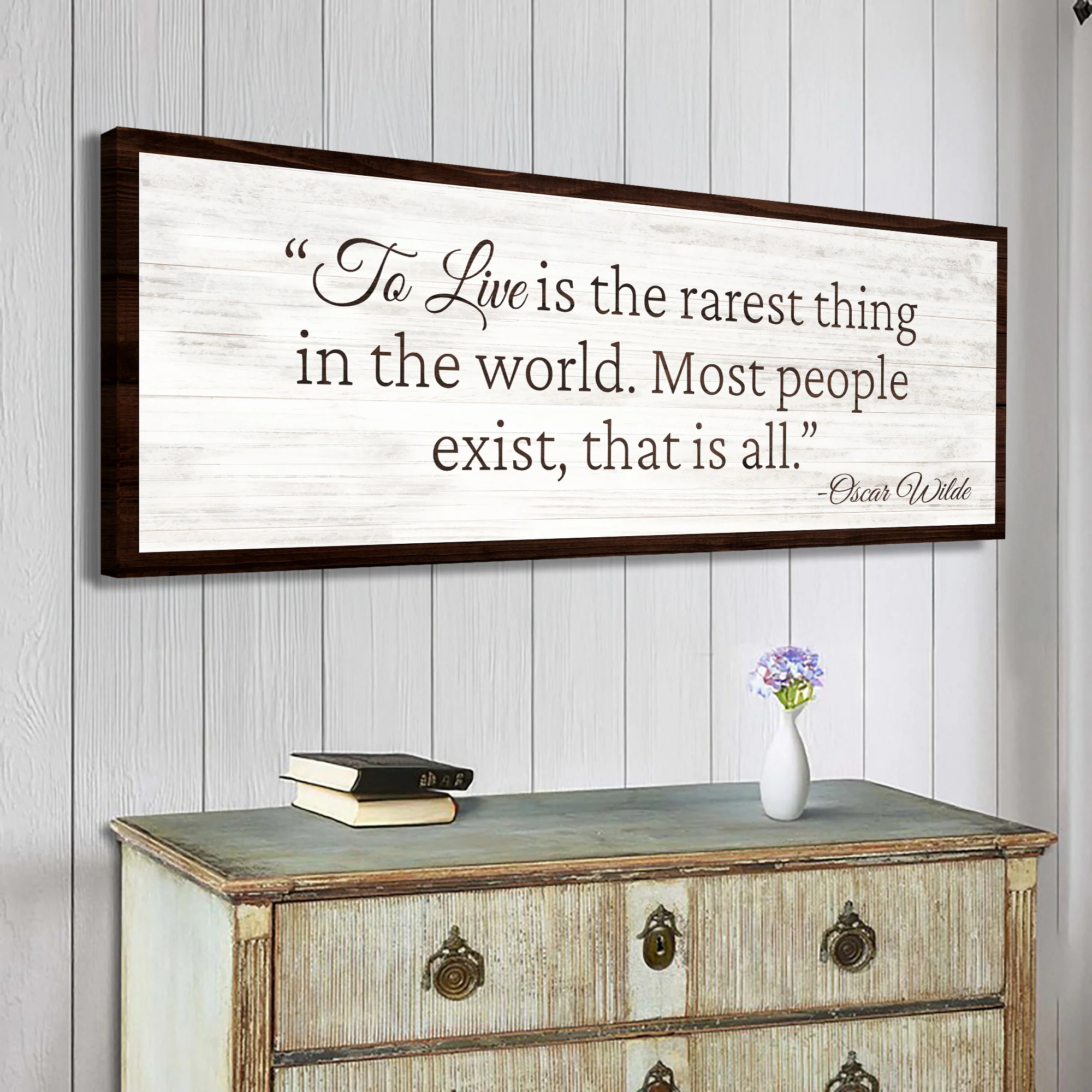 To Live Is The Rarest Thing Farmhouse Sign II - Image 2