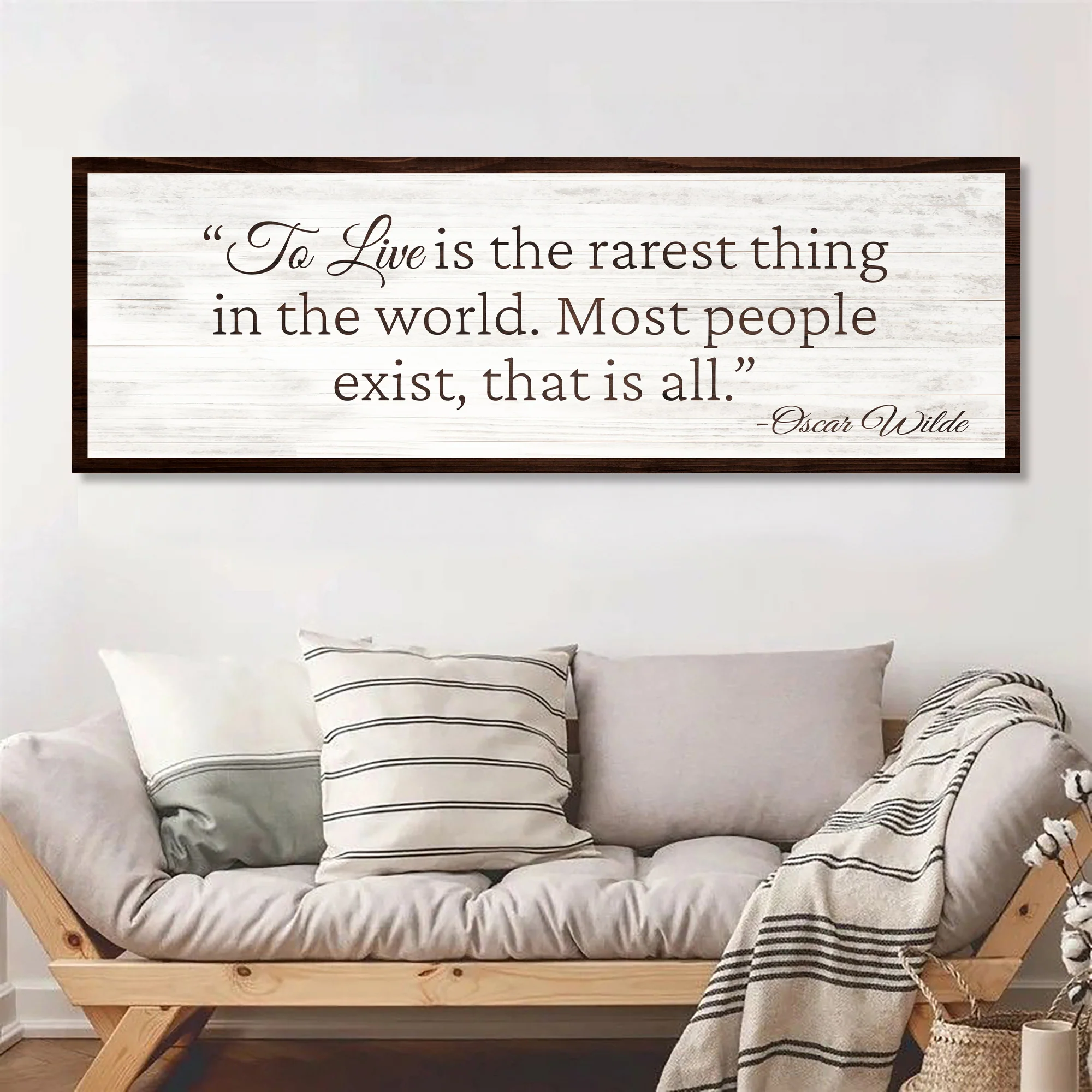 To Live Is The Rarest Thing Farmhouse Sign II - Image 3