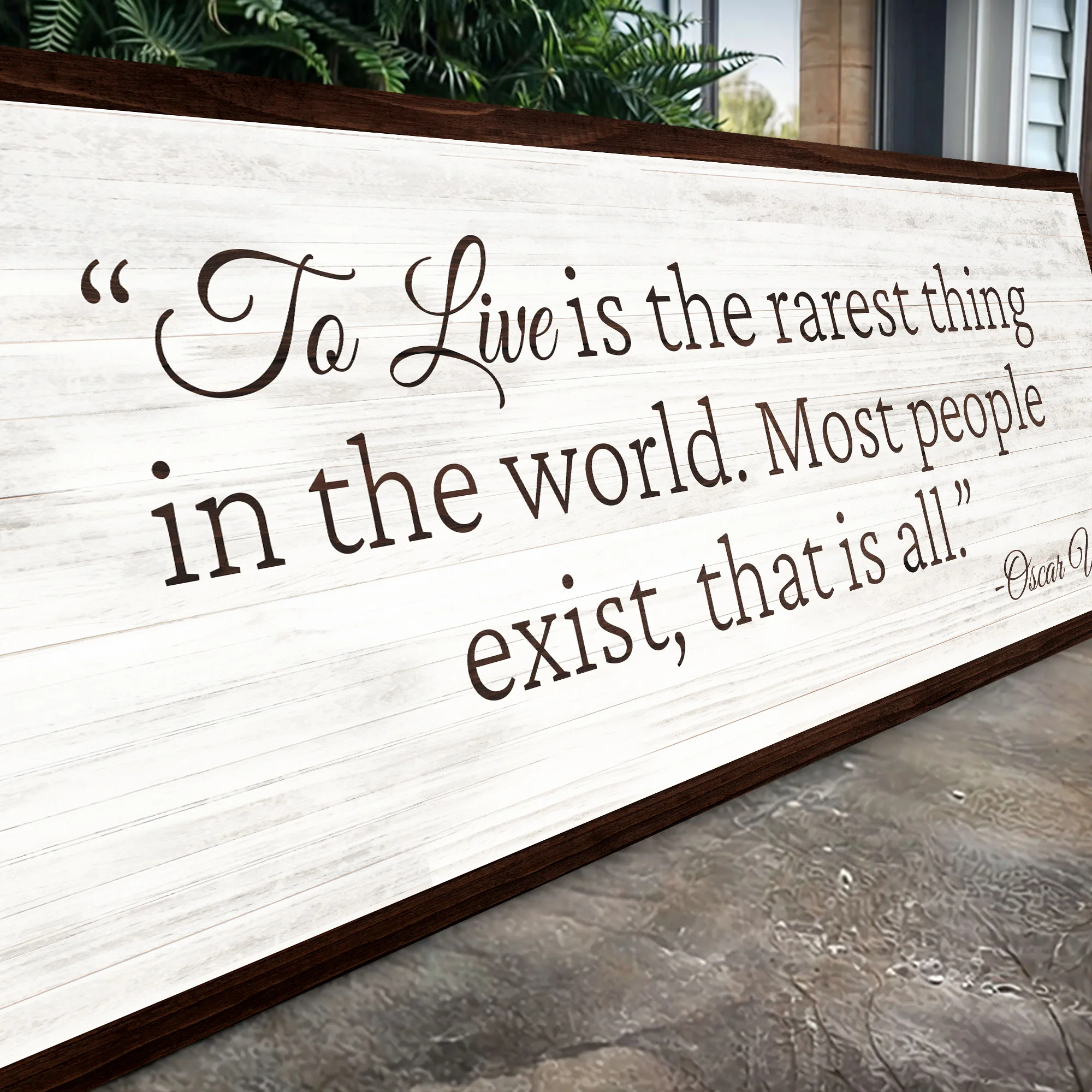 To Live Is The Rarest Thing Farmhouse Sign II - Image 4