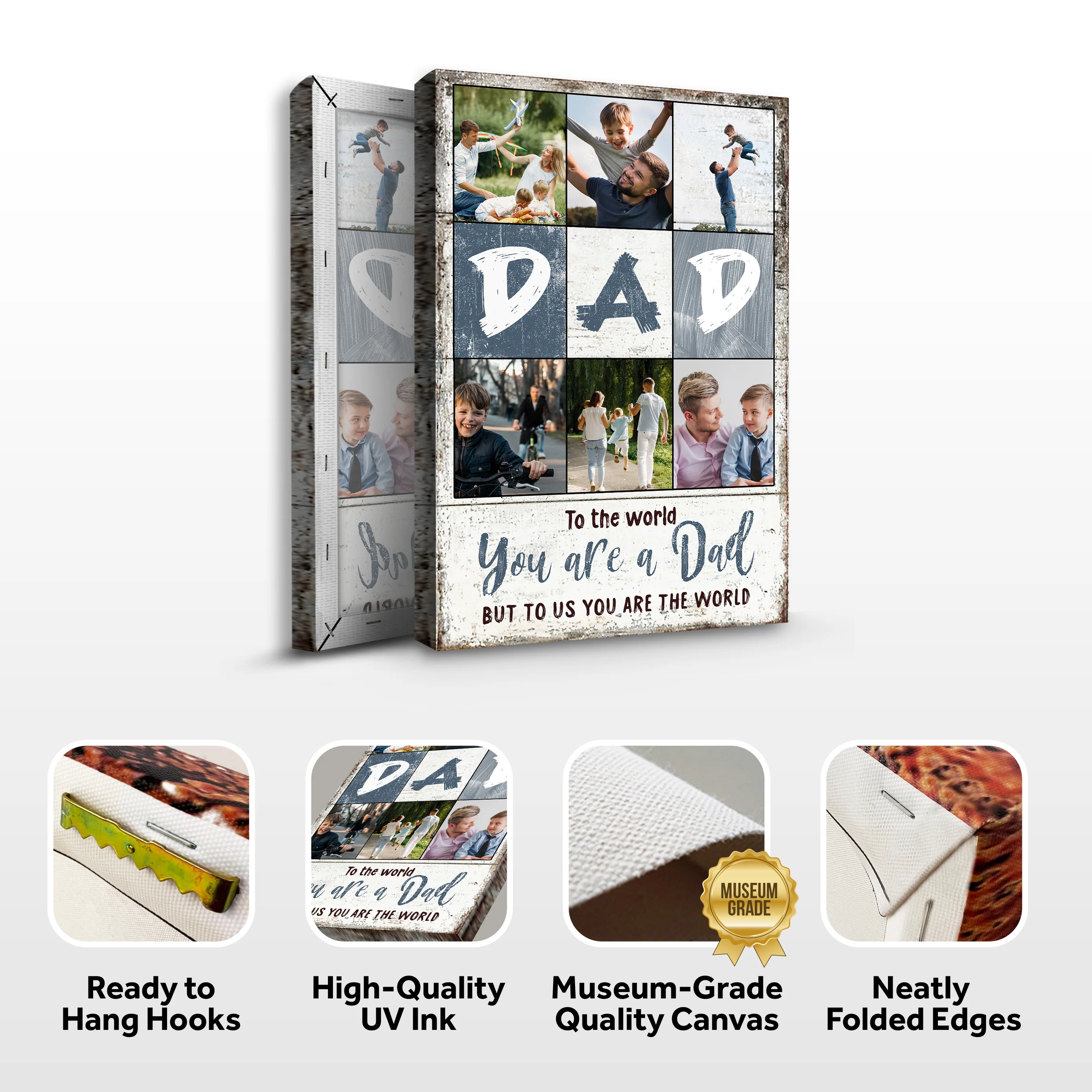 To Us You Are The World Father's Day Gift Sign - Image 5