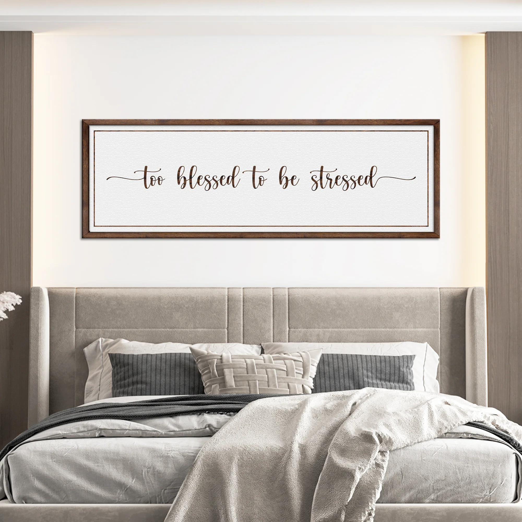 Too Blessed To Be Stressed Sign III - Image 2