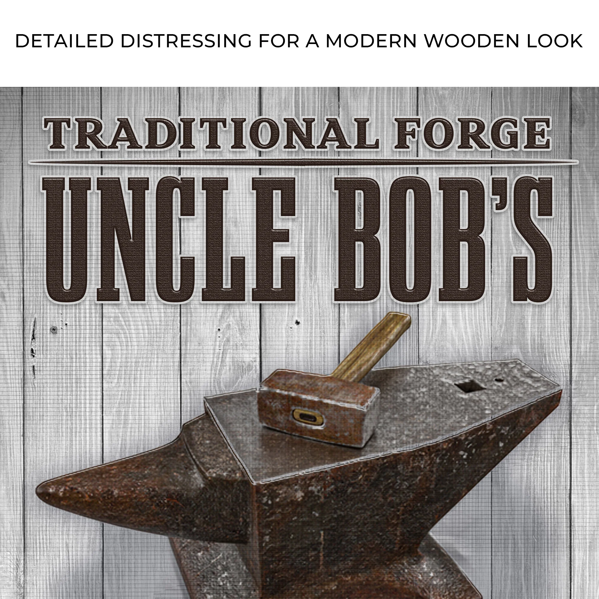 Traditional Forger Blacksmith Sign - Image 4