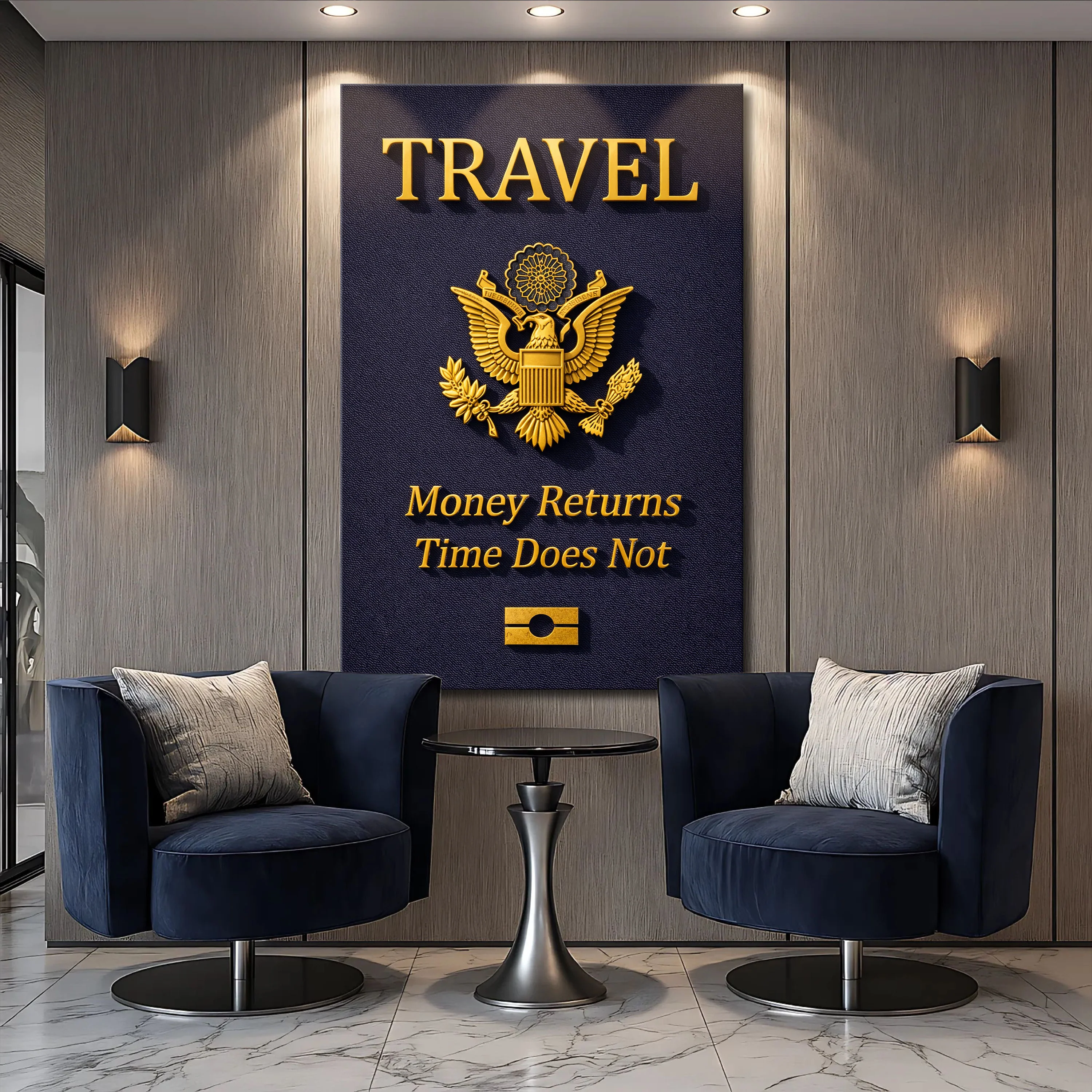 Travel Passport Wall Sign - Image 3