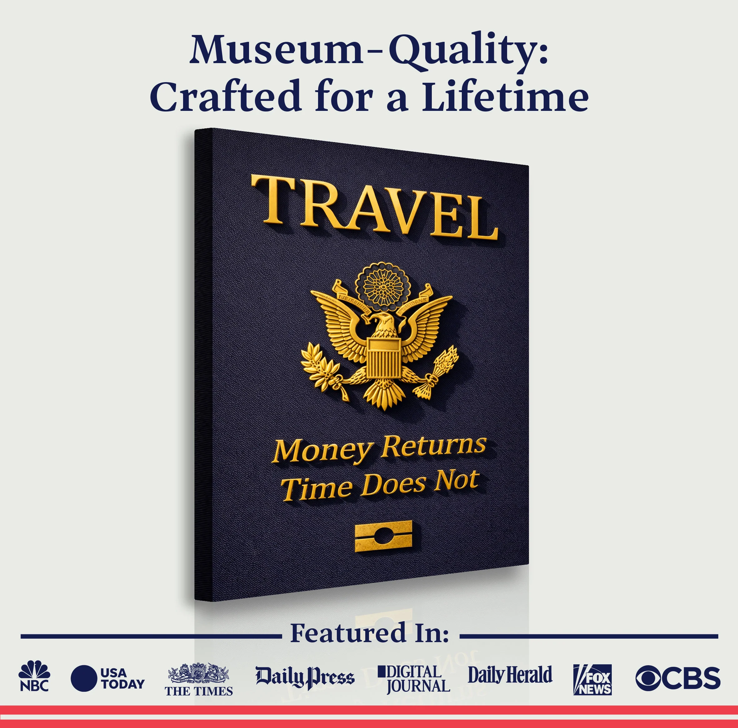 Travel Passport Wall Sign - Image 6