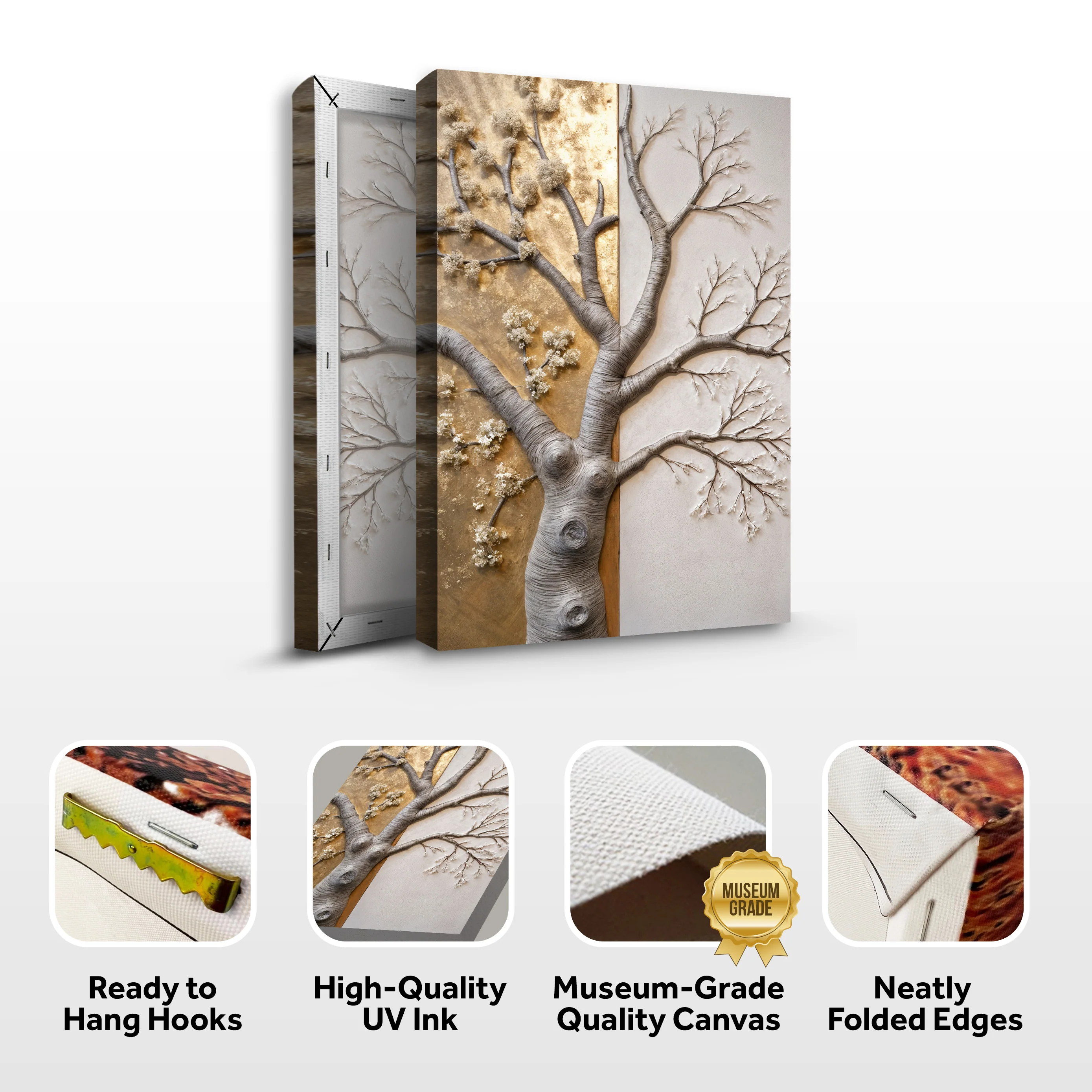 Tree American Basswood Impasto Wall Art - Image 8