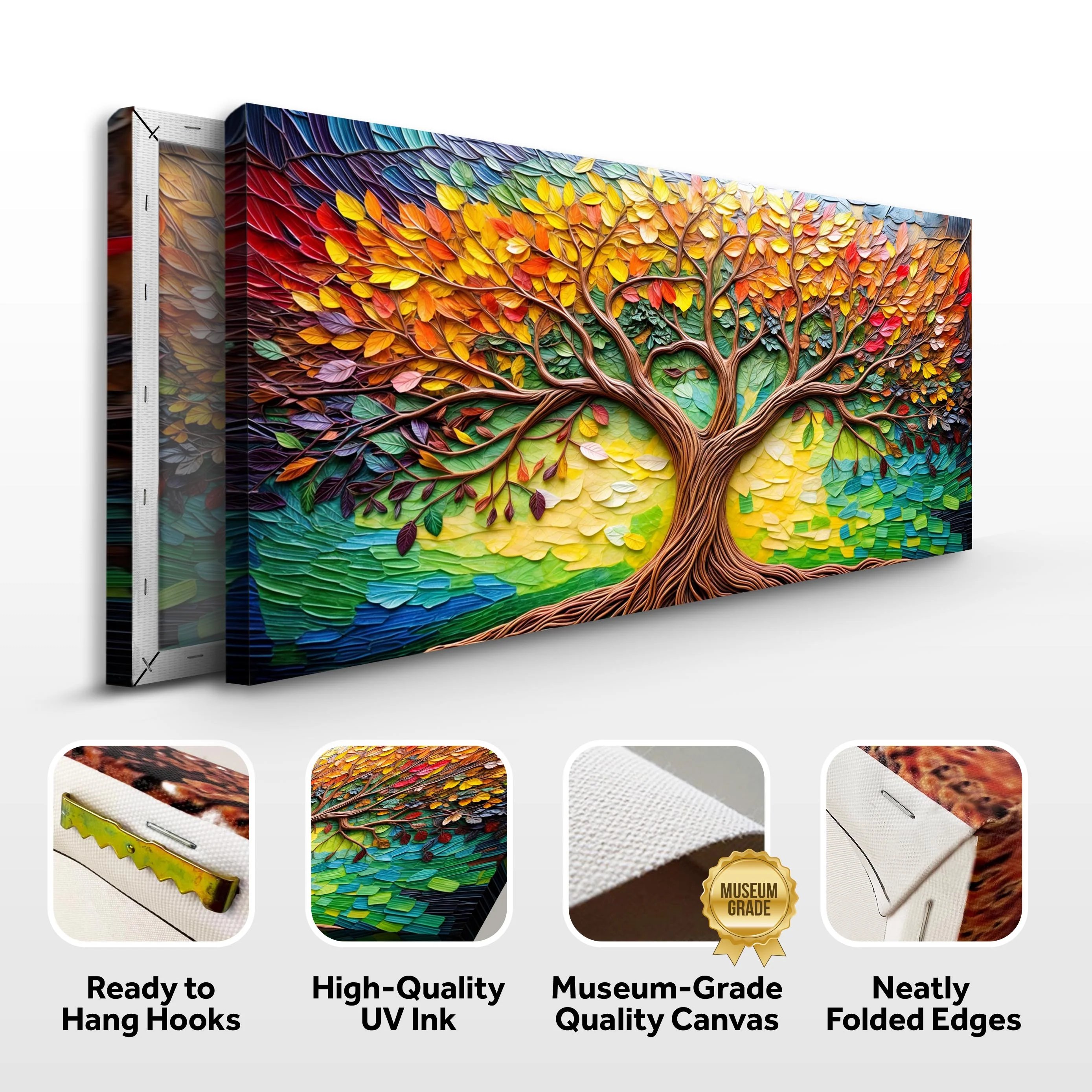 Tree Of Life Impasto Wall Art - Image 8