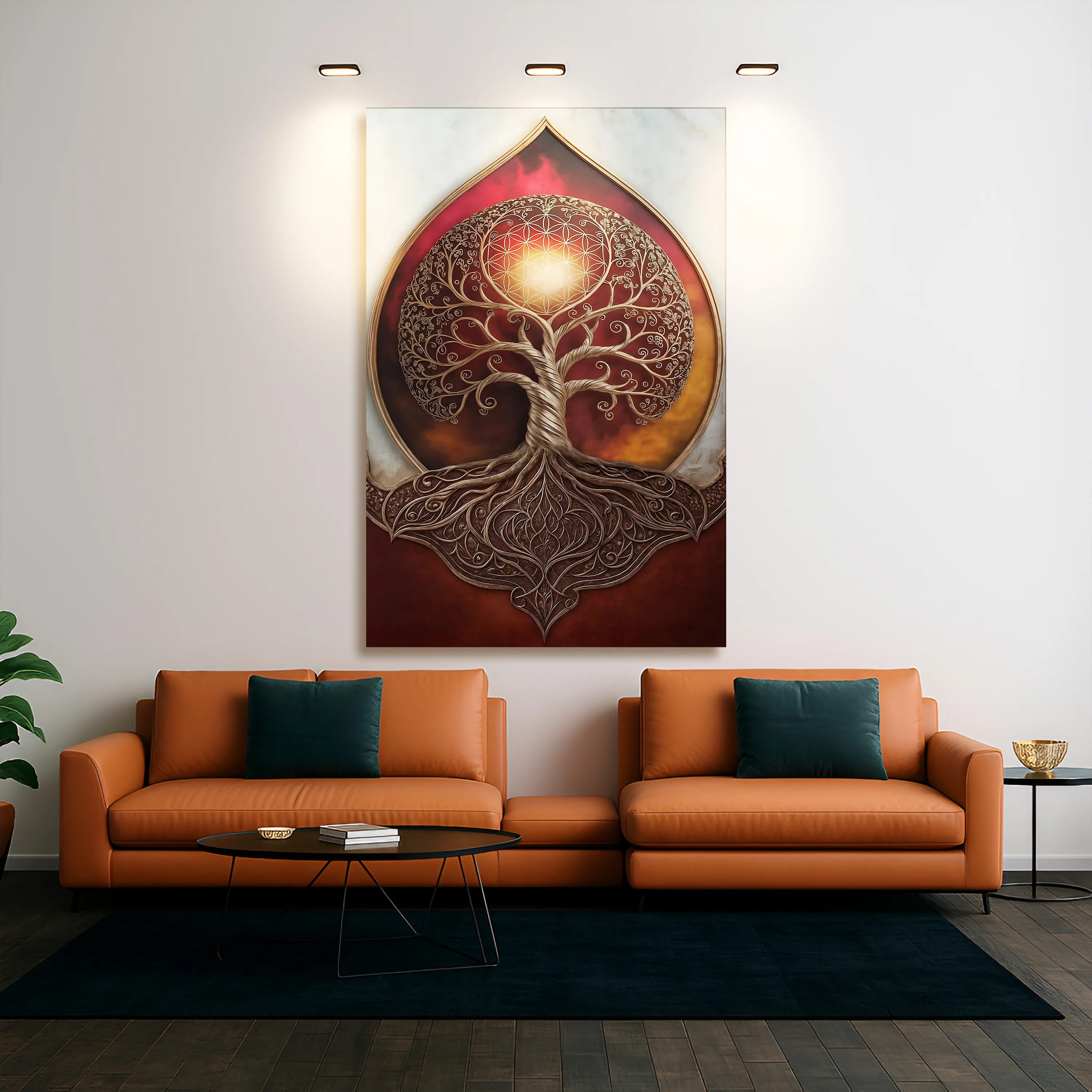 Tree of Life: Sacred Geometry Abstract Wall Art - Image 5