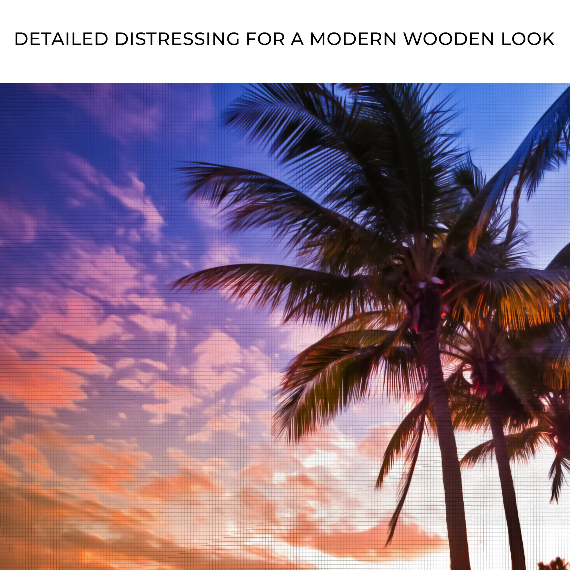 Tropical Palm Trees Sunset Canvas Wall Art - Image 4