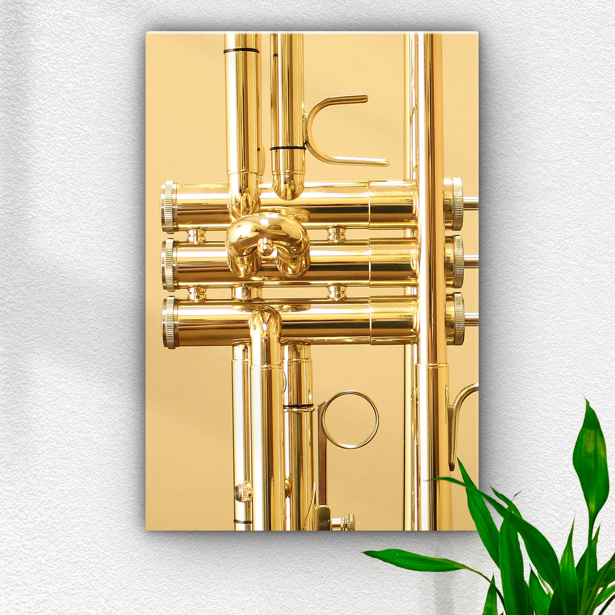 Trumpet Up Close Canvas Wall Art - Image 3