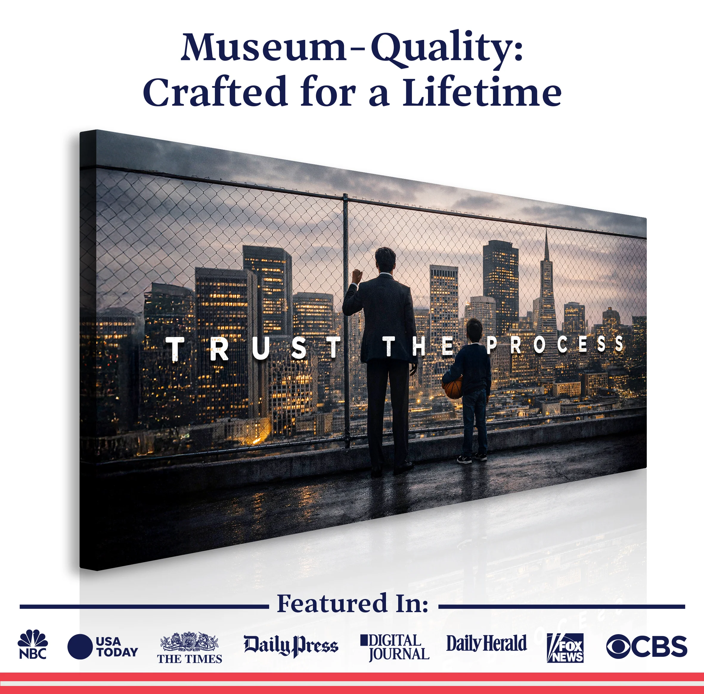 Trust The Process Motivational Wall Sign - Image 6