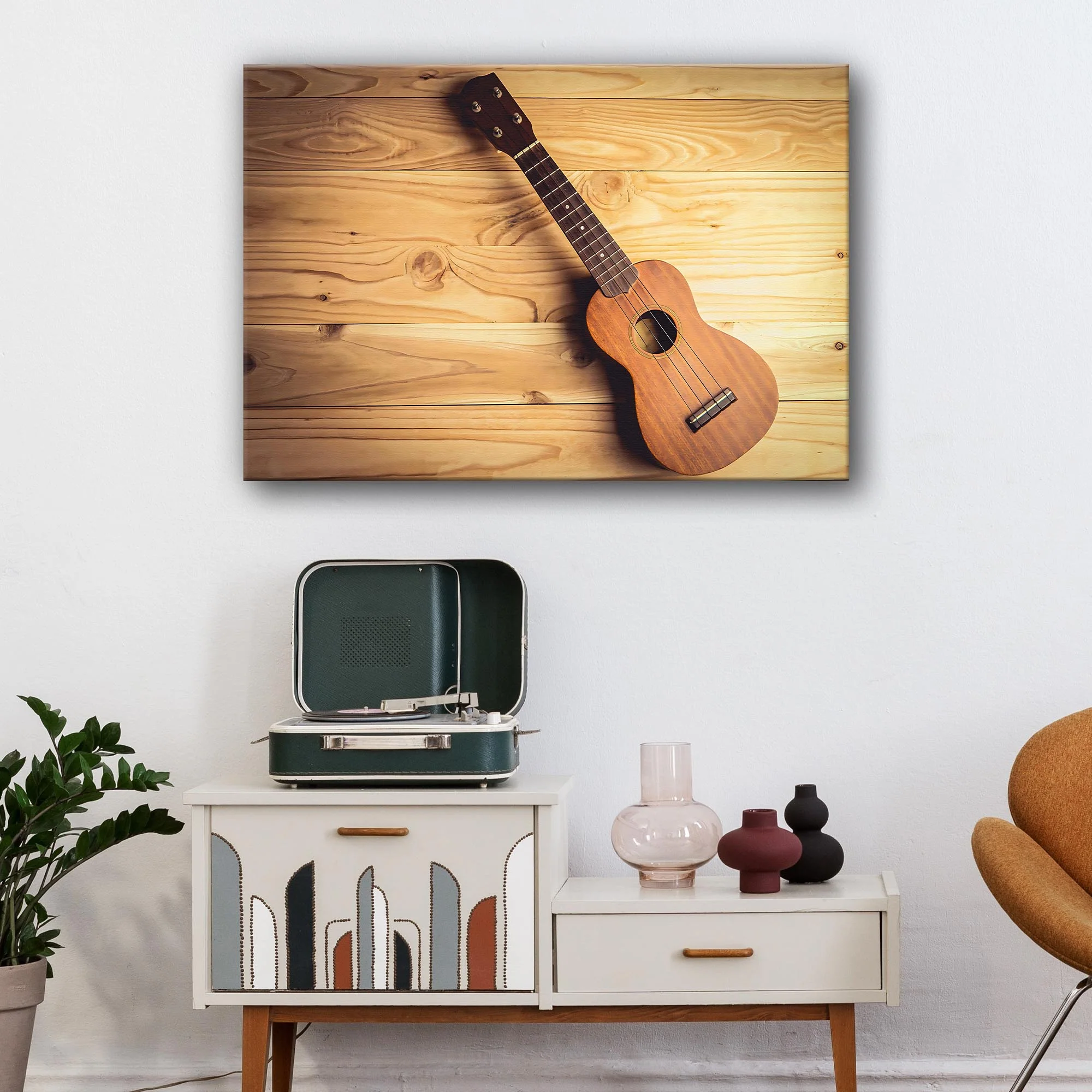 Ukulele Modern Canvas Wall Art - Image 2