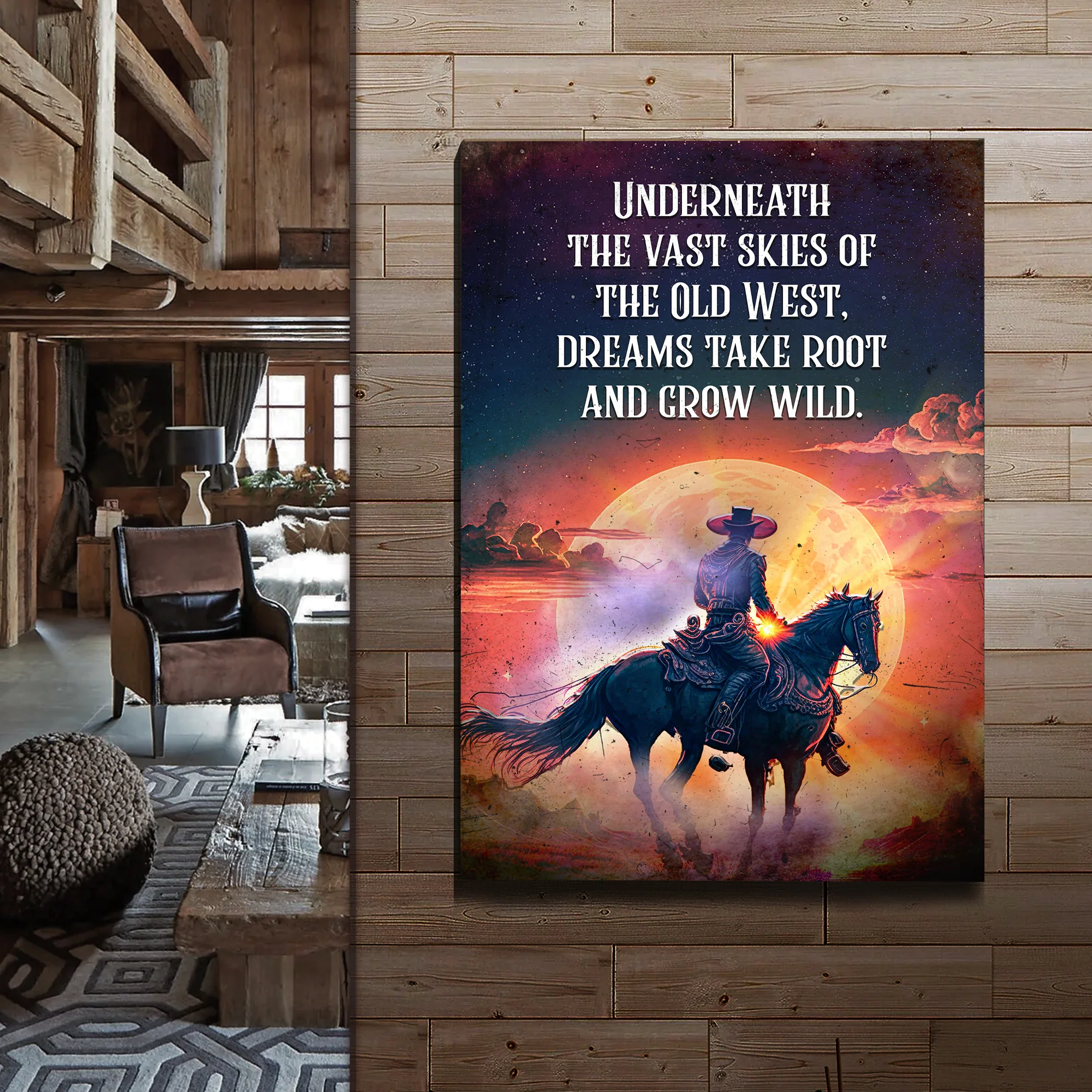 Underneath The Vast Skies Of The Old West Sign - Image 3