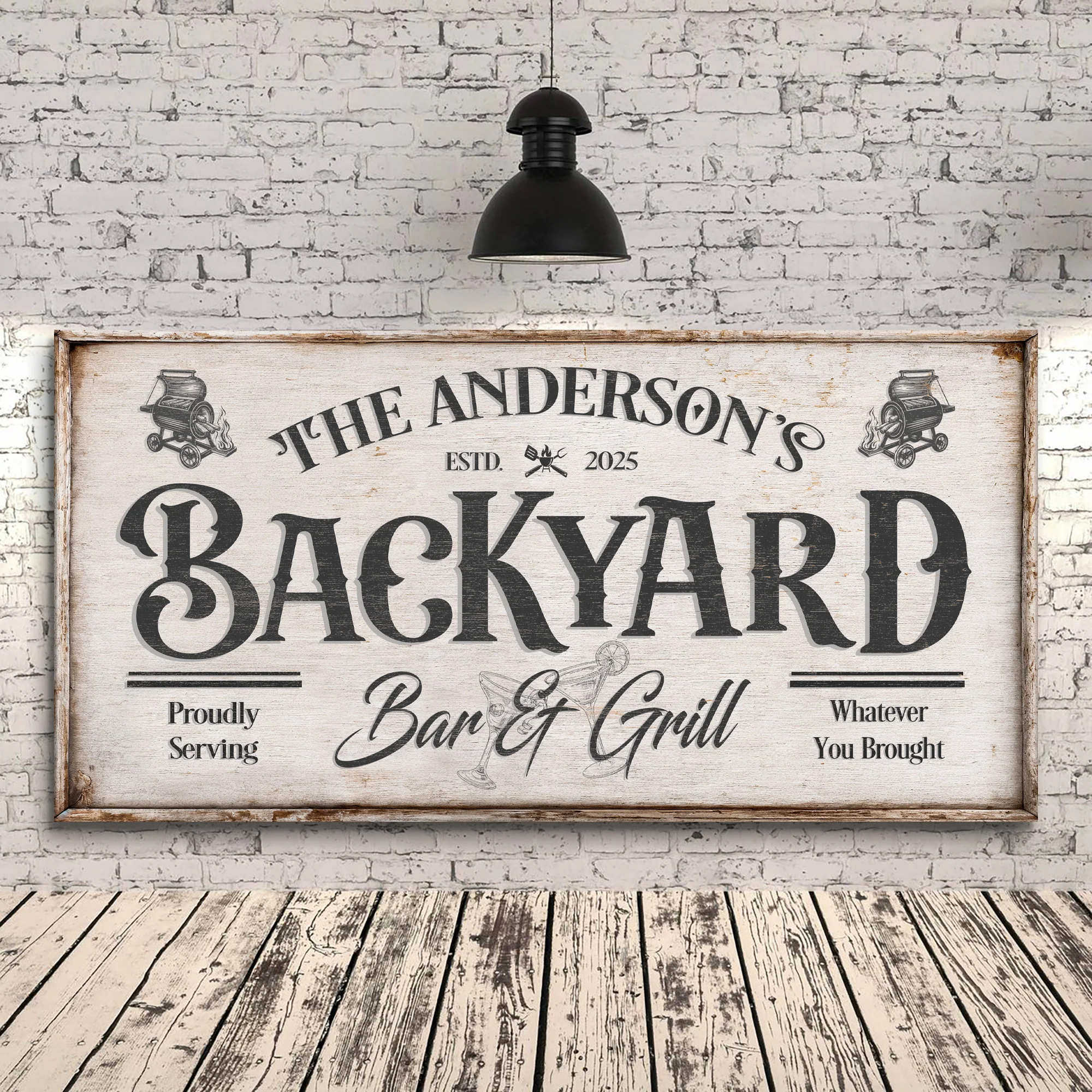 Vintage Bar And Grill Wall Sign - Image 5