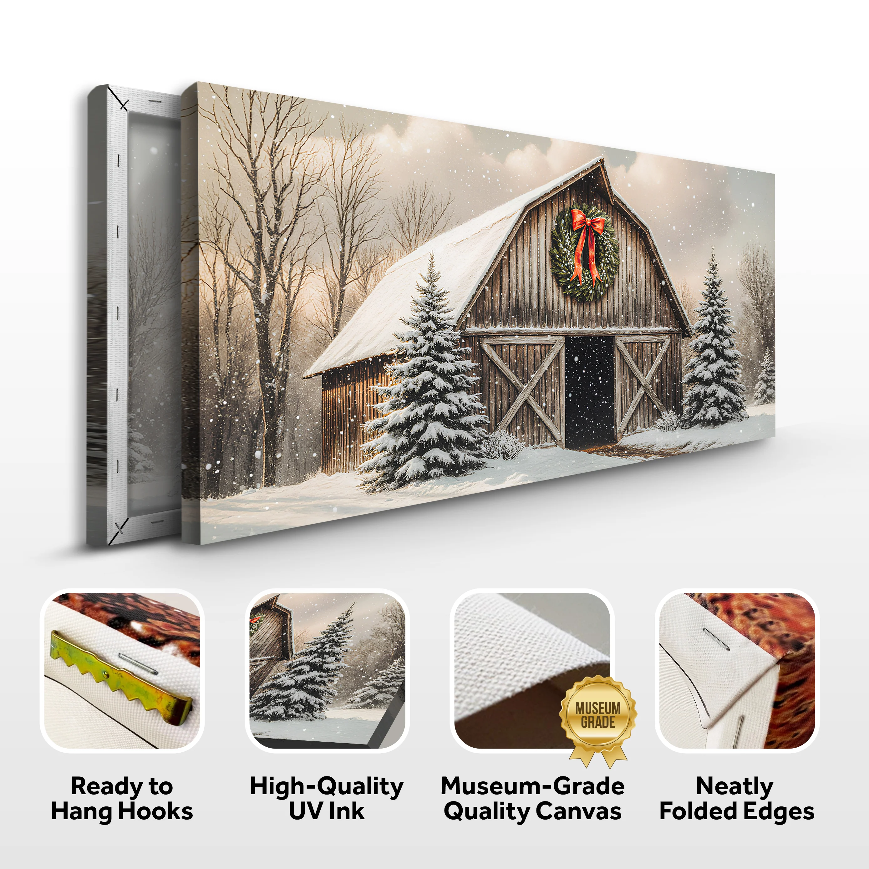 Vintage Christmas Barn Wall Art - Image 8