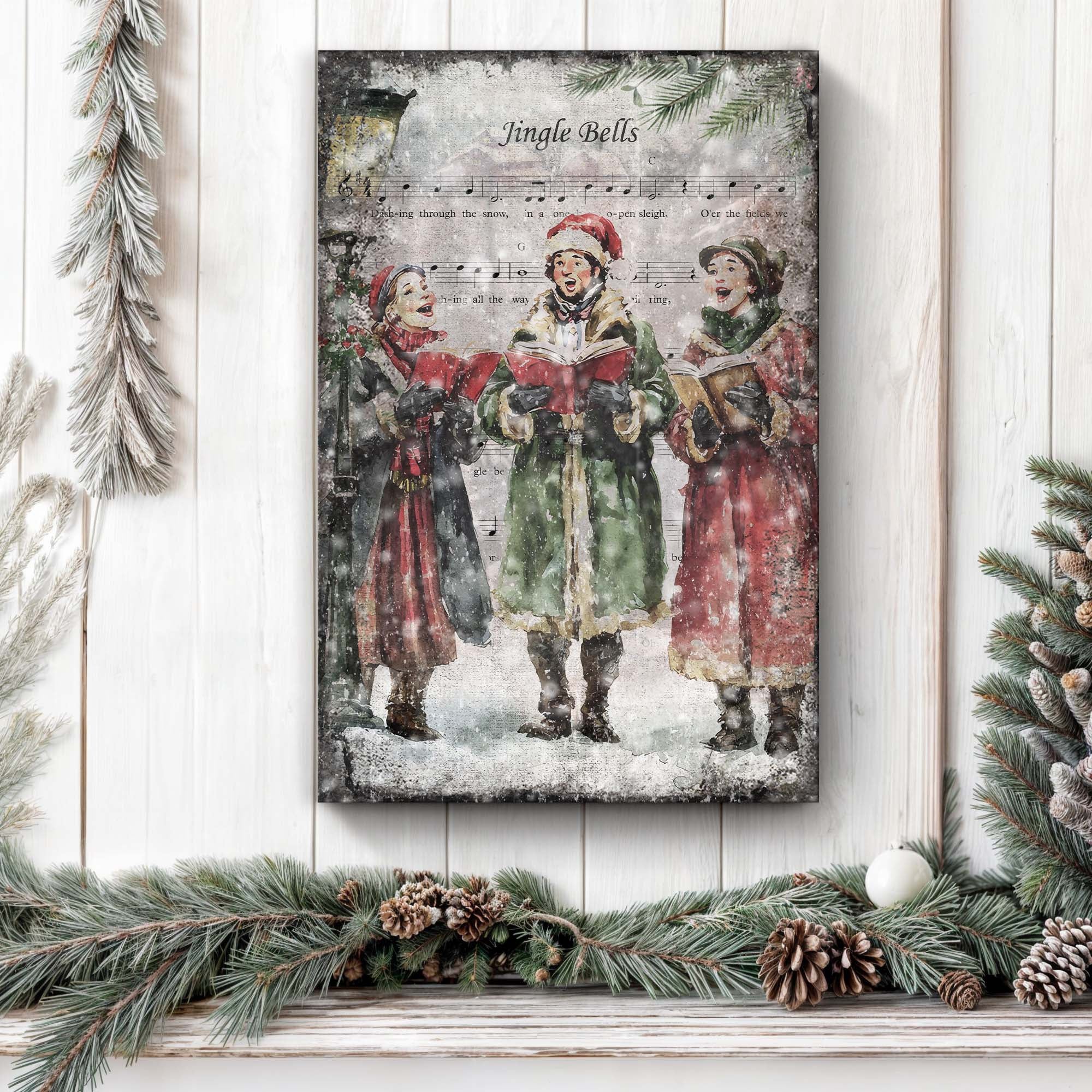 Vintage Christmas Carolers Wall Art II - Image 2