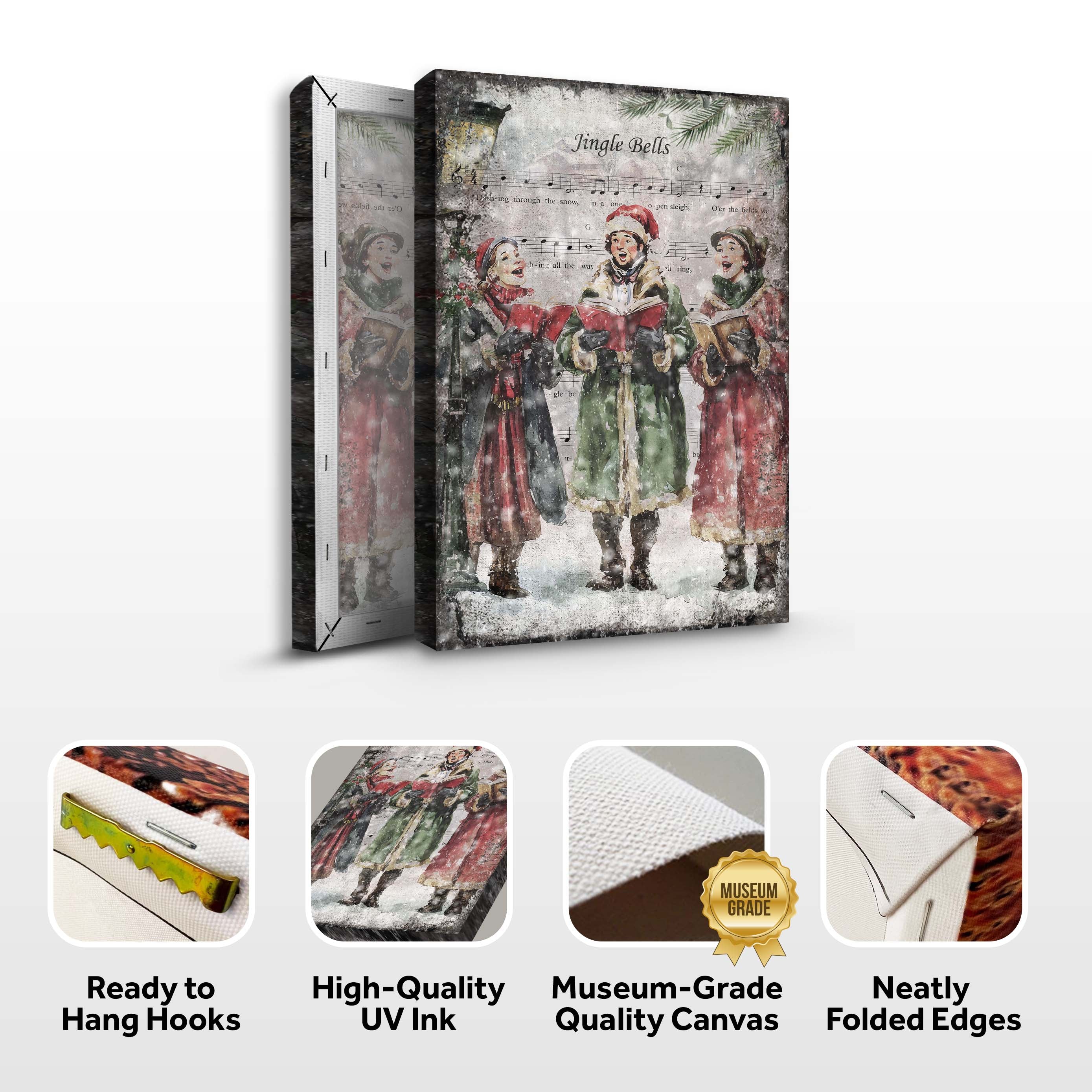 Vintage Christmas Carolers Wall Art II - Image 6