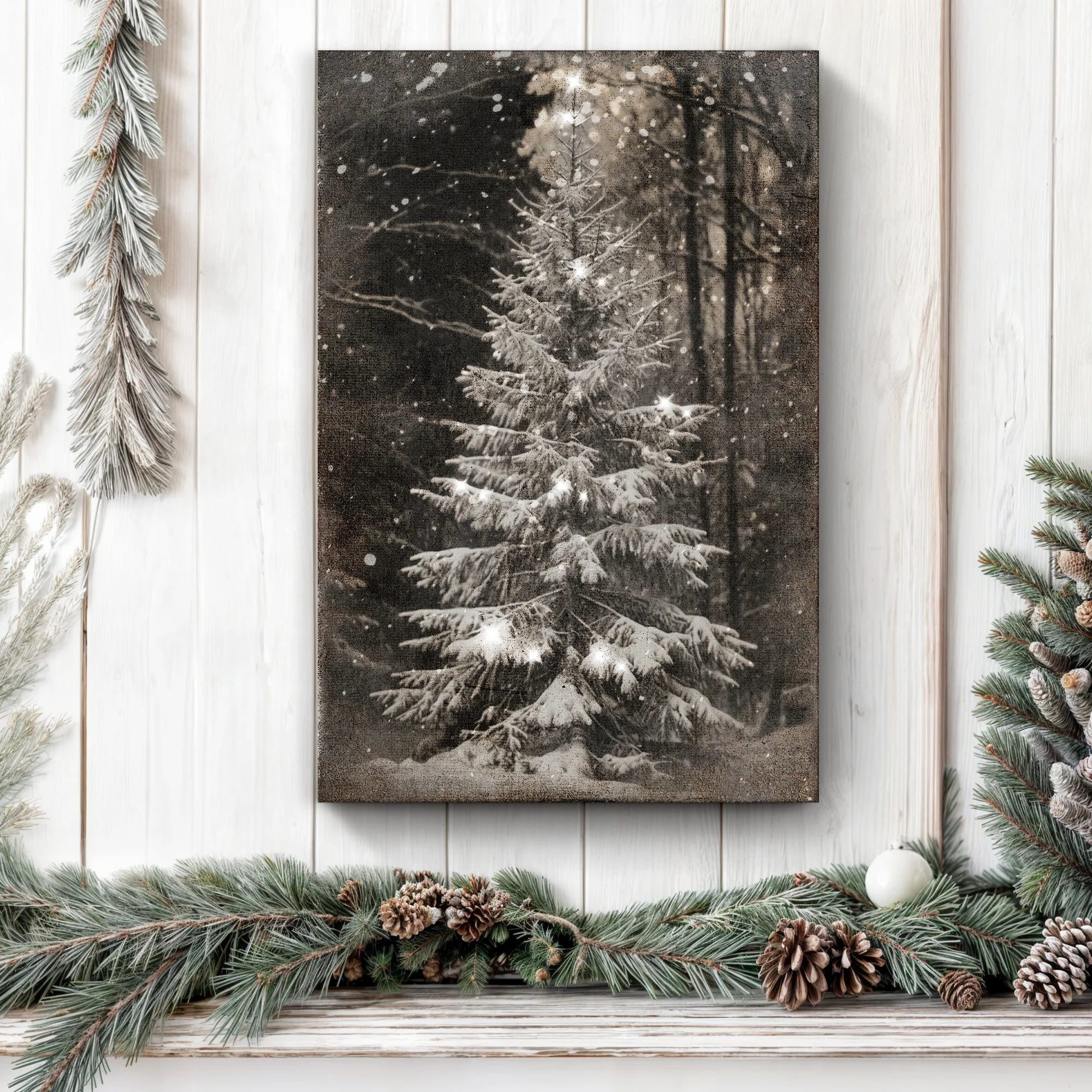 Vintage Christmas Tree Wall Art - Image 3
