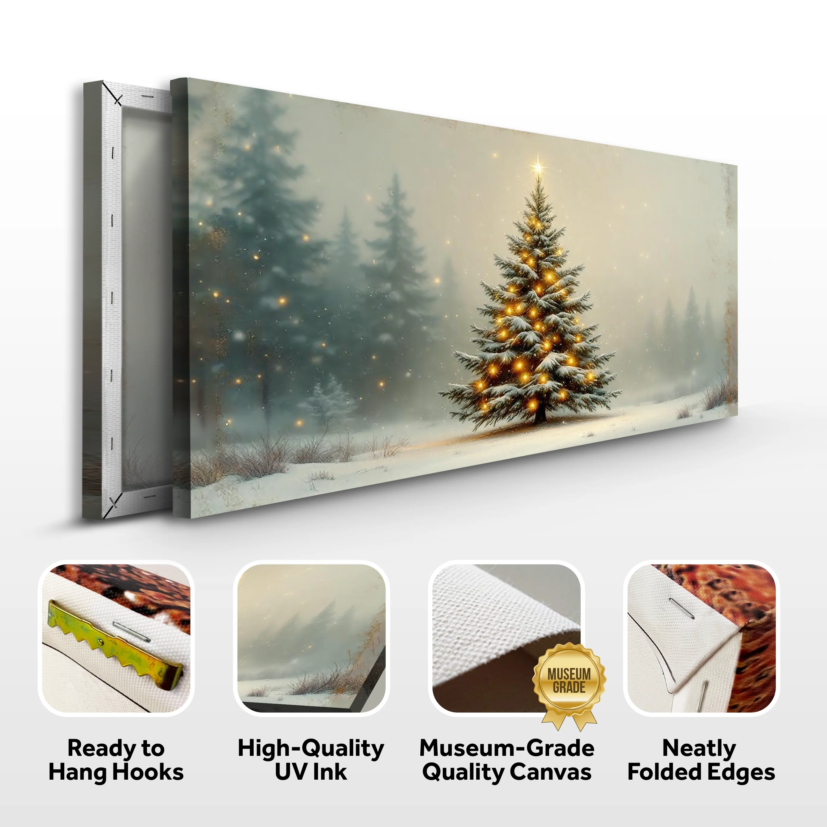 Vintage Christmas Tree Wall Art XI - Image 9