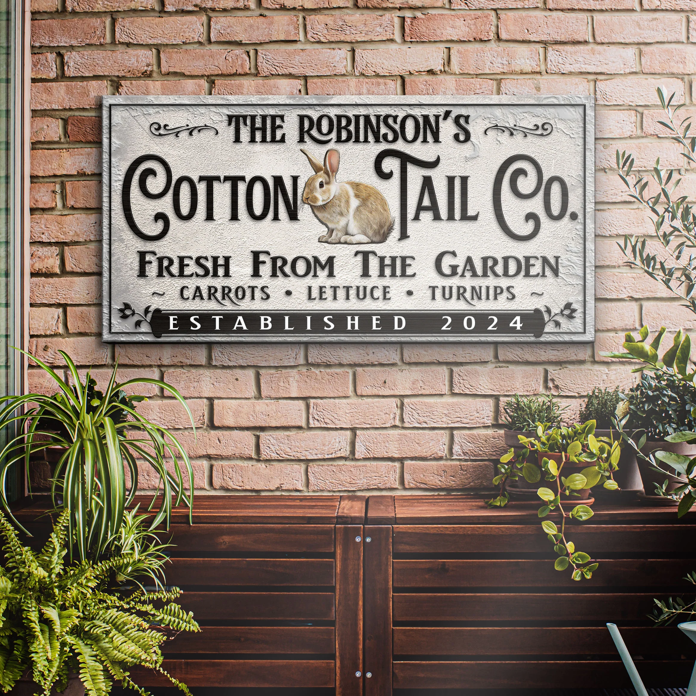 Vintage Cottontail Co Easter Sign - Image 3