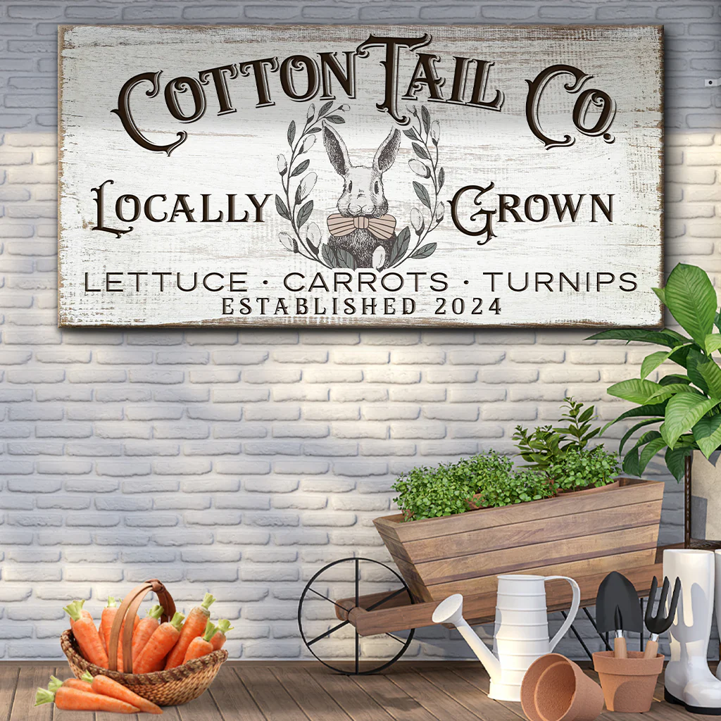 Vintage Cottontail Co Easter Sign II - Image 3
