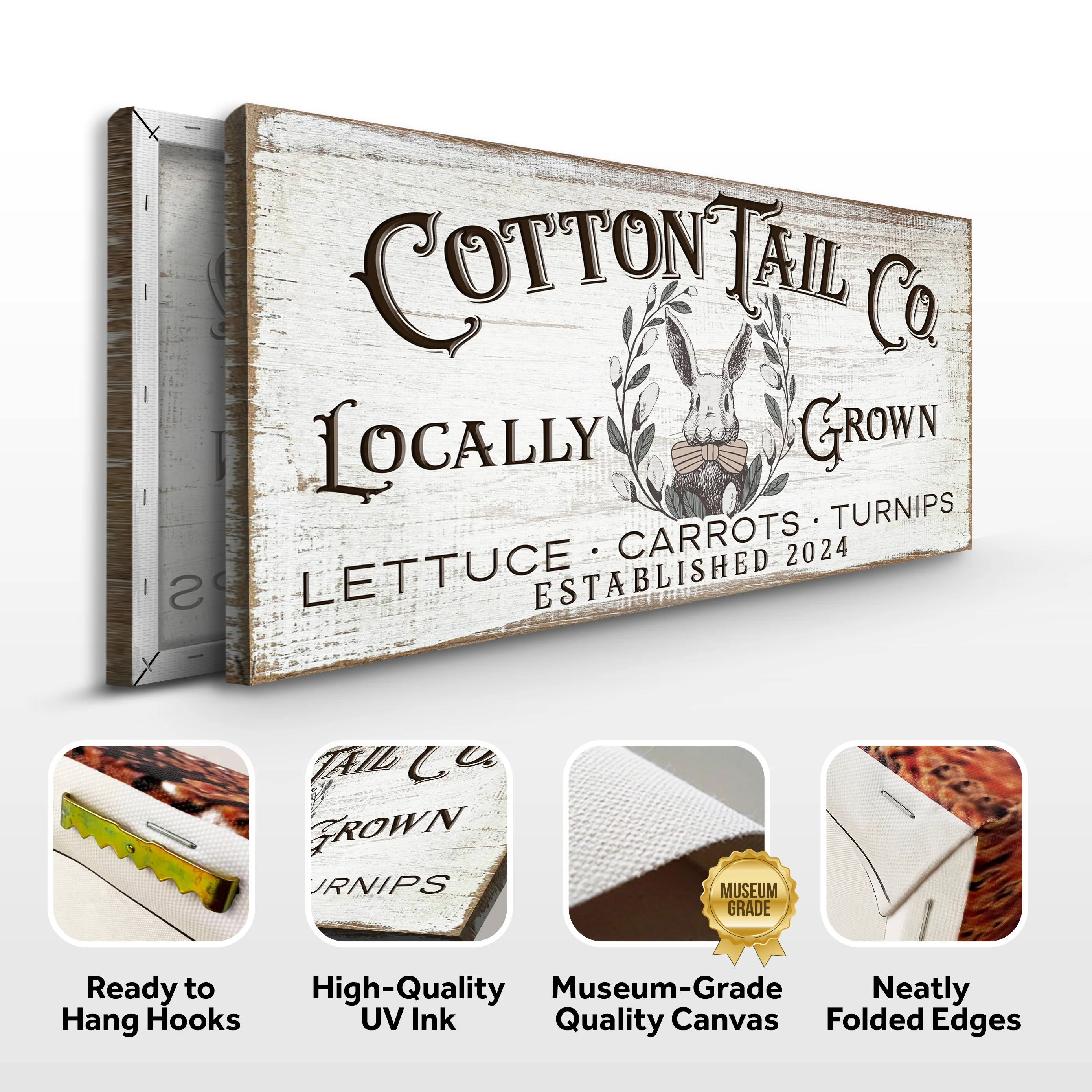 Vintage Cottontail Co Easter Sign II - Image 6