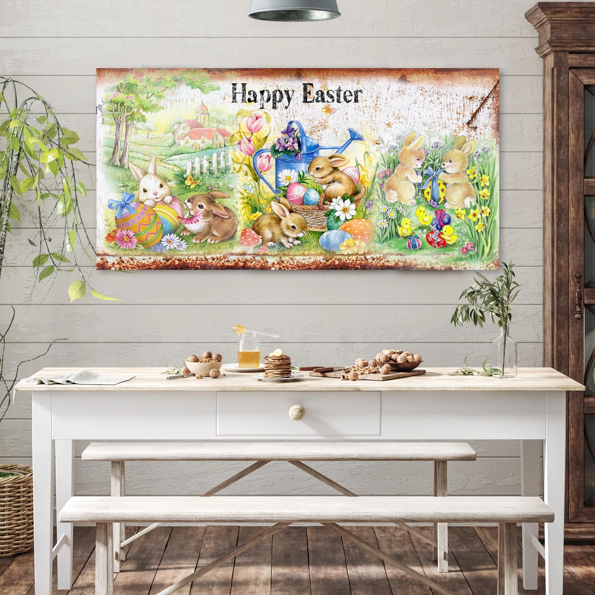 Vintage Happy Easter Sign - Image 2