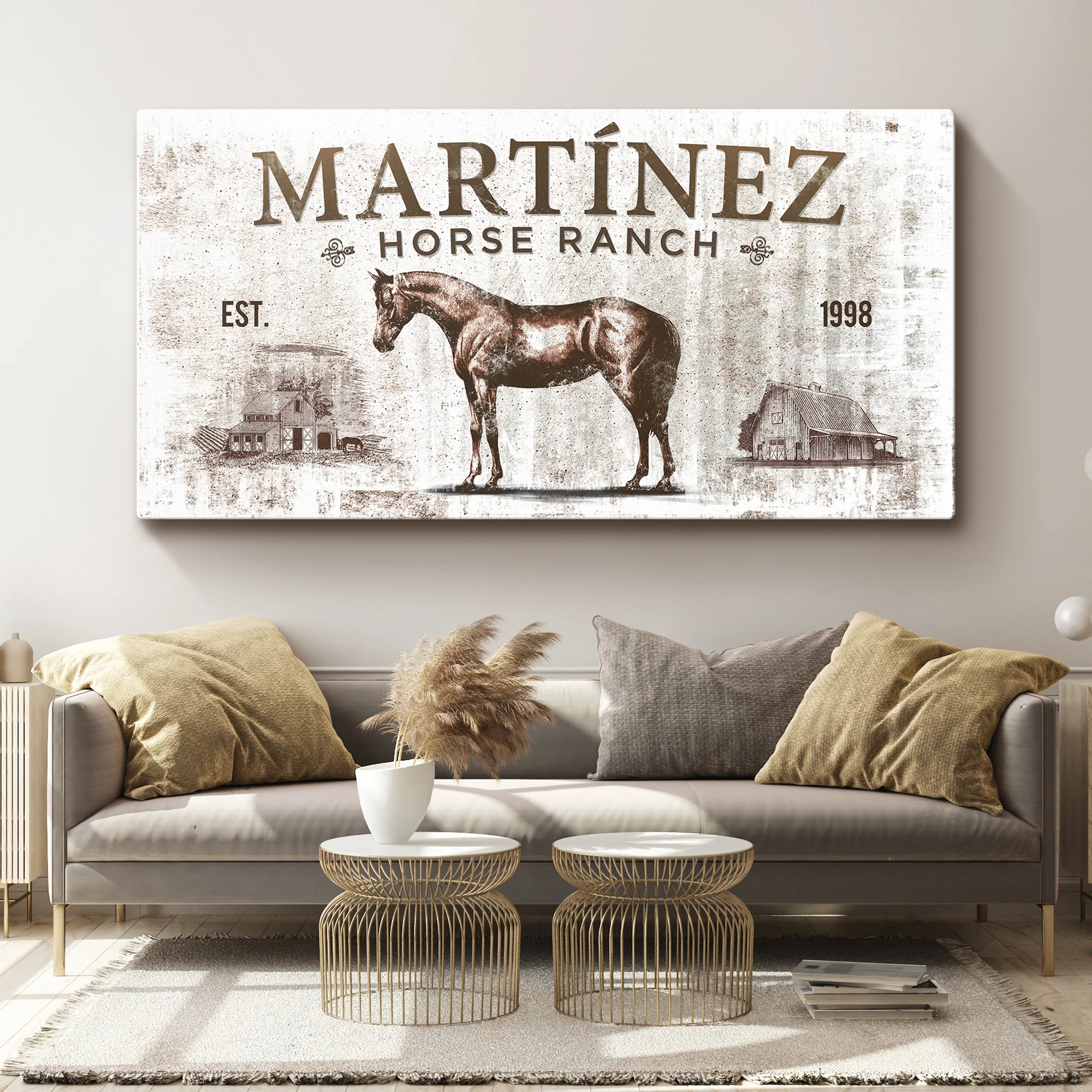 Vintage Horse Ranch Sign - Image 2