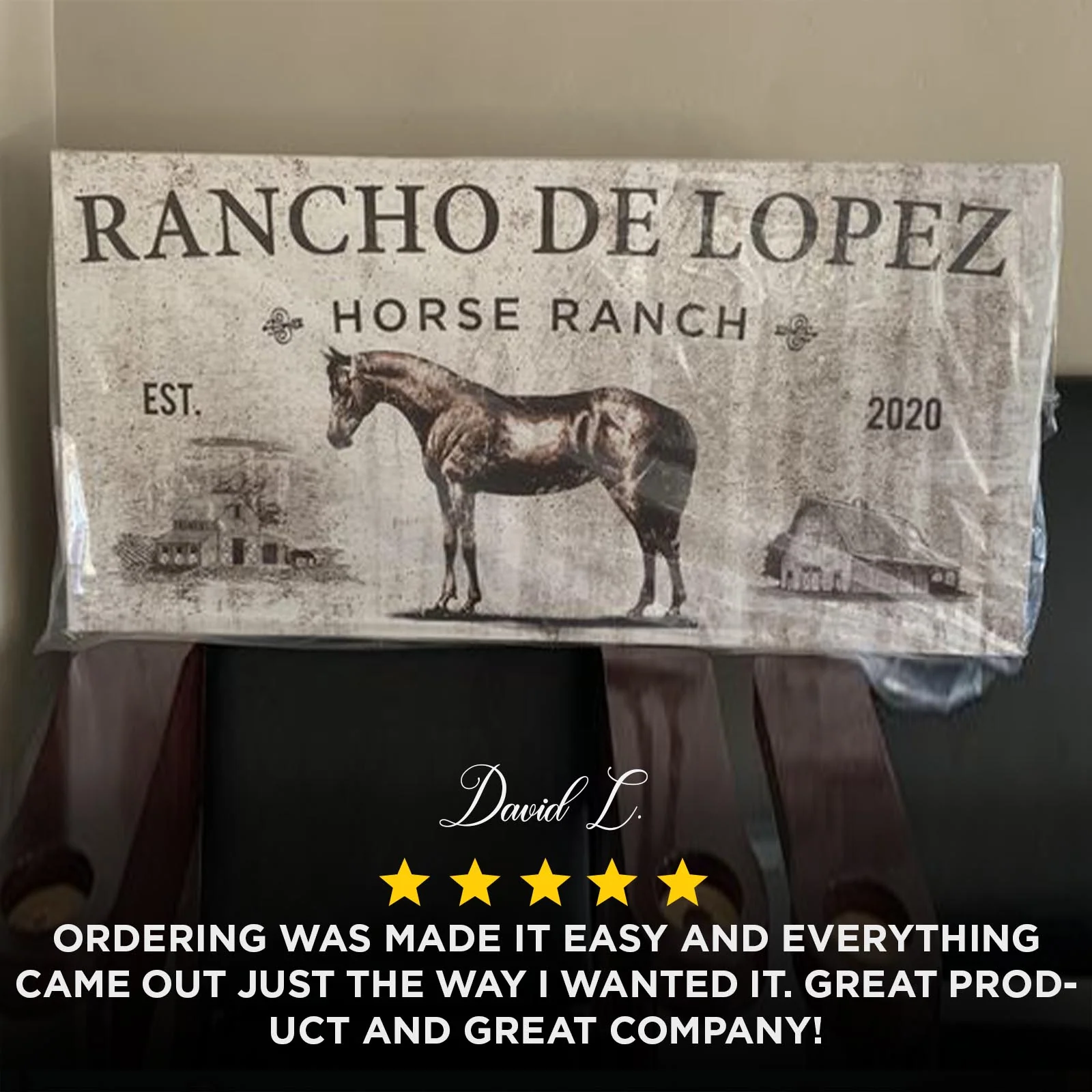 Vintage Horse Ranch Sign - Image 3