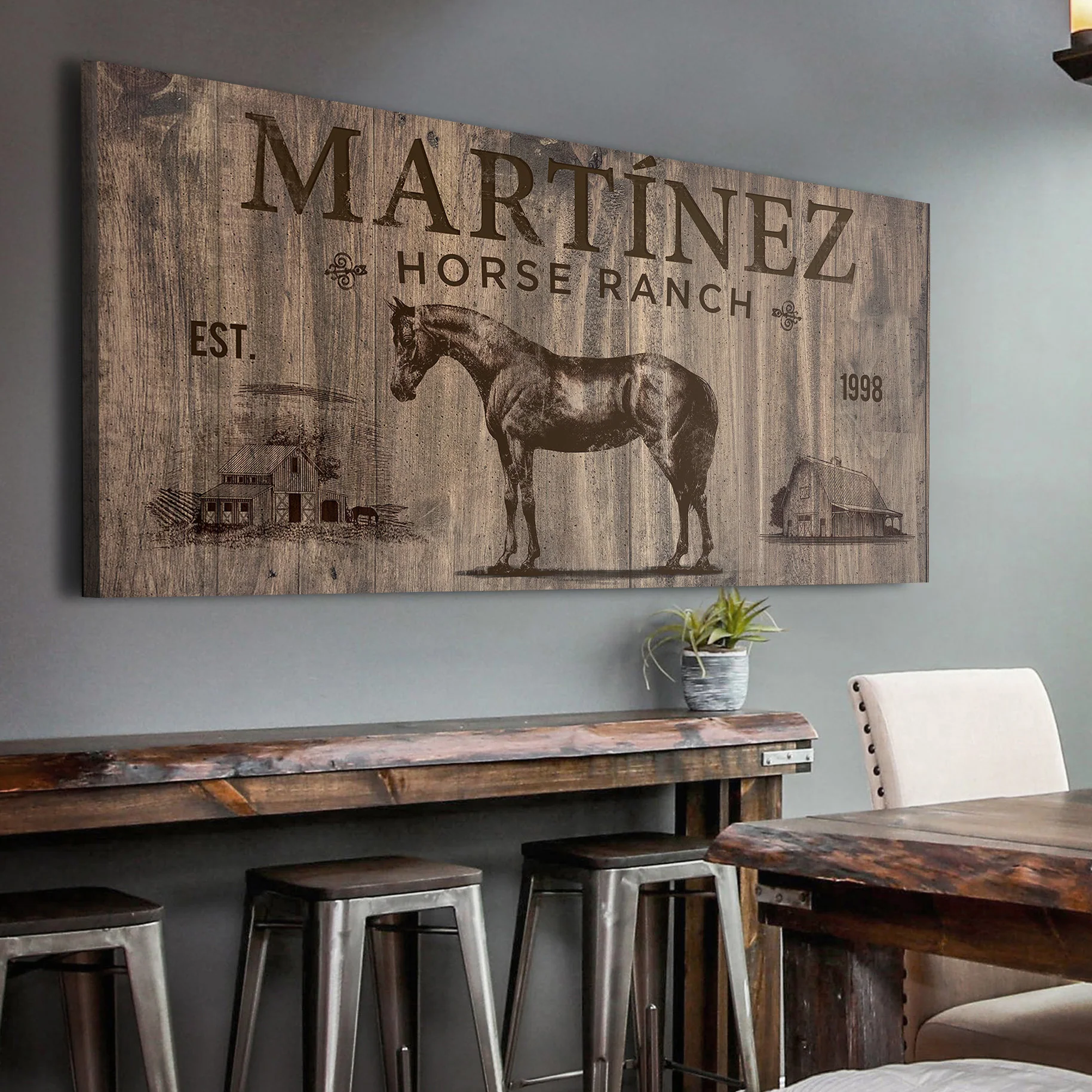 Vintage Horse Ranch Sign - Image 8