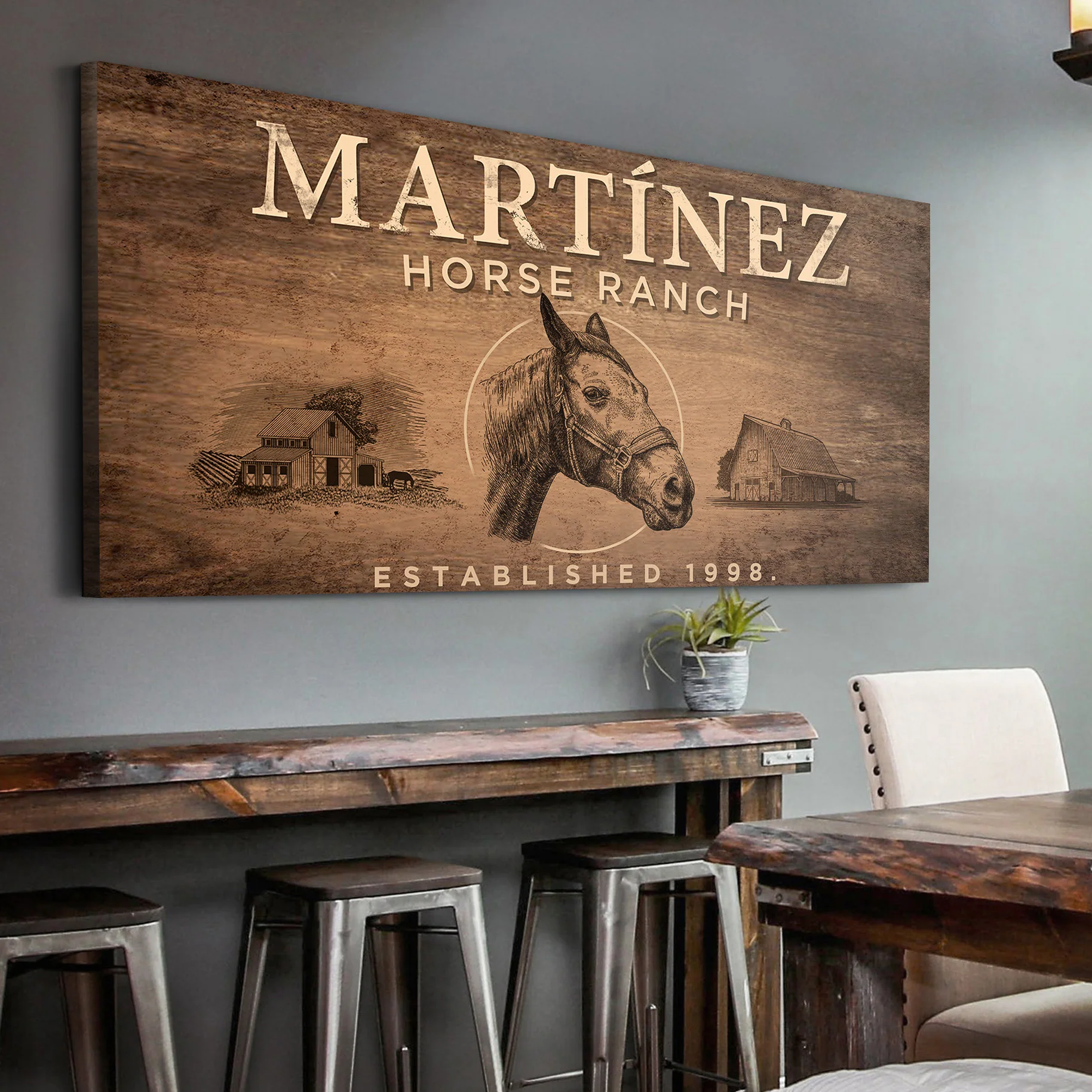 Vintage Horse Ranch Sign - Image 9