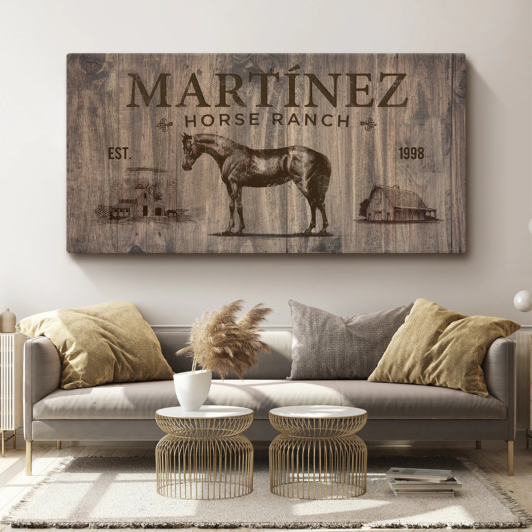 Vintage Horse Ranch Sign V - Image 2